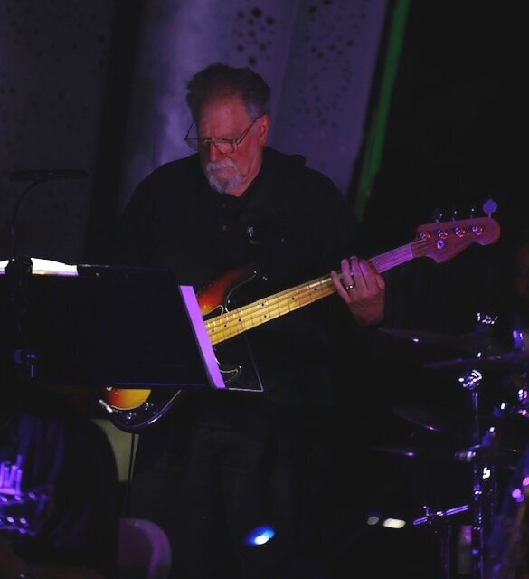 Bass player in Columbia Jazz Band