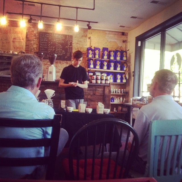 SoProJoeBro leading our first coffee class