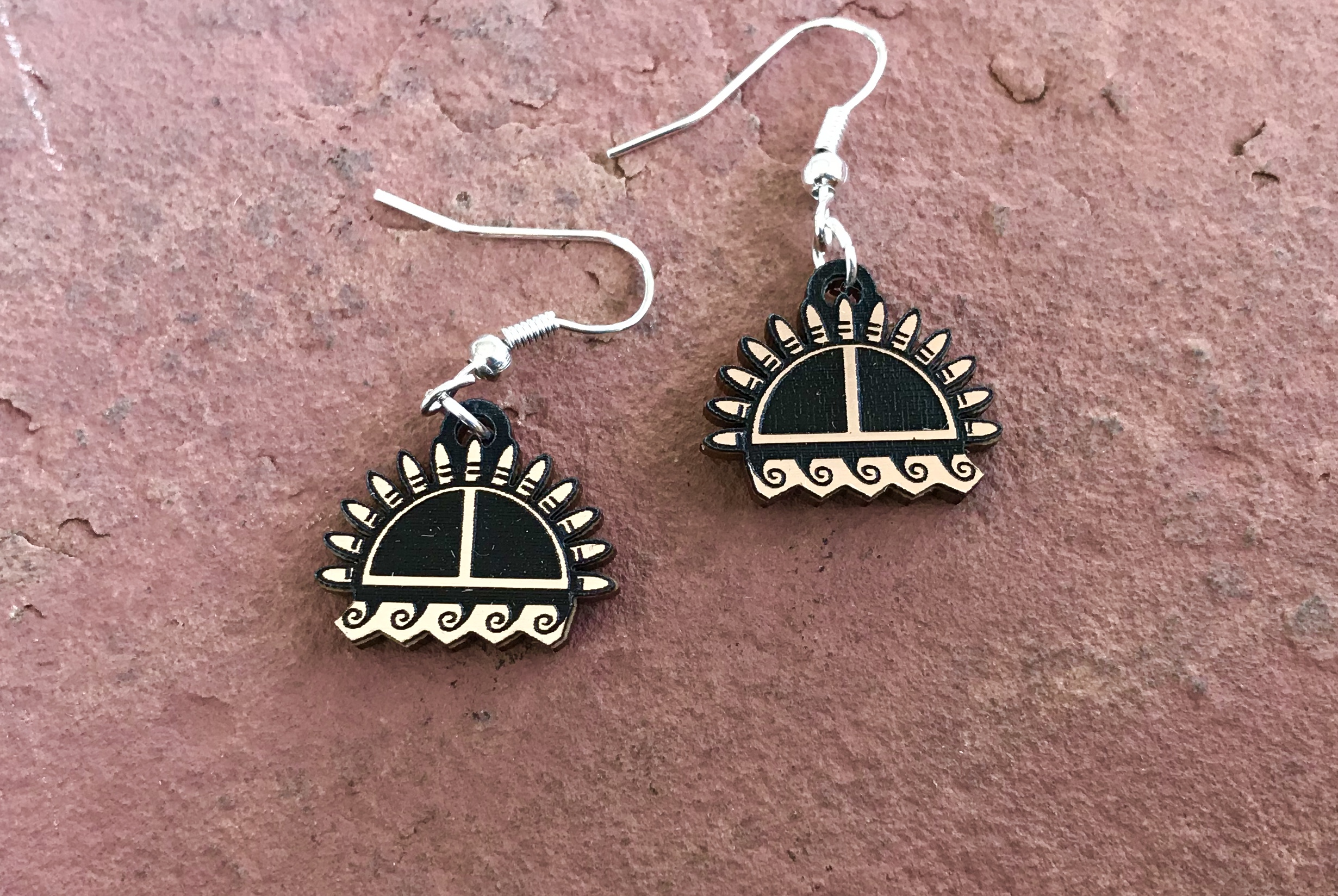 Sun Forehead Earrings