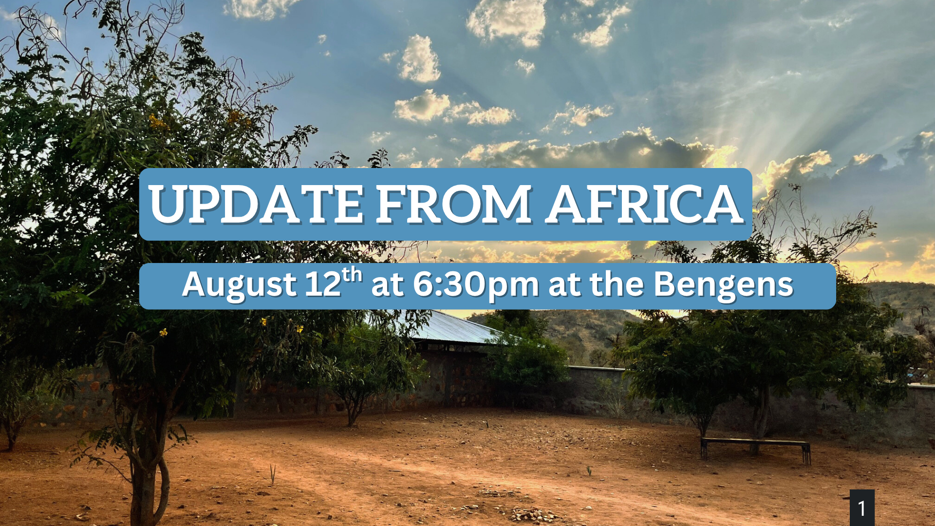 Africa Update: Sund Family (Missionary Family)