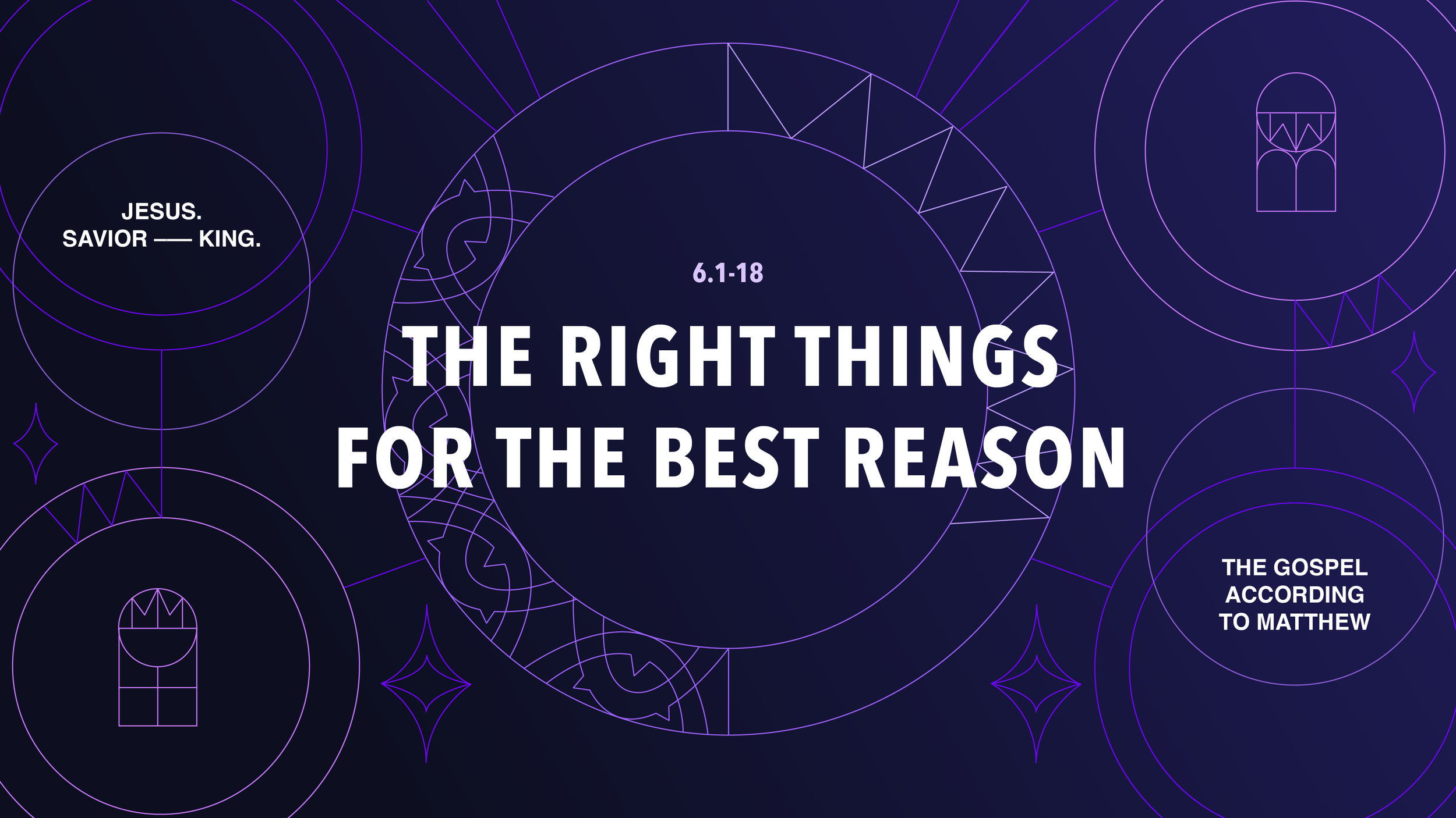 The Right Things for The Best Reason