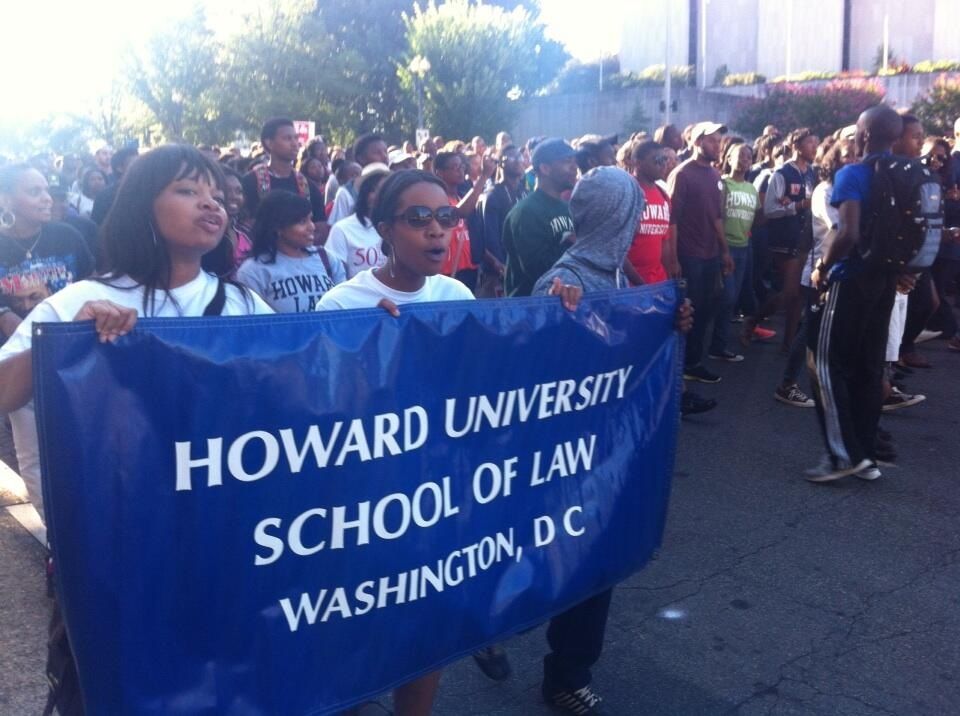  The Howard School of Law, marching at the front. 21st century social engineers. We will win! 







