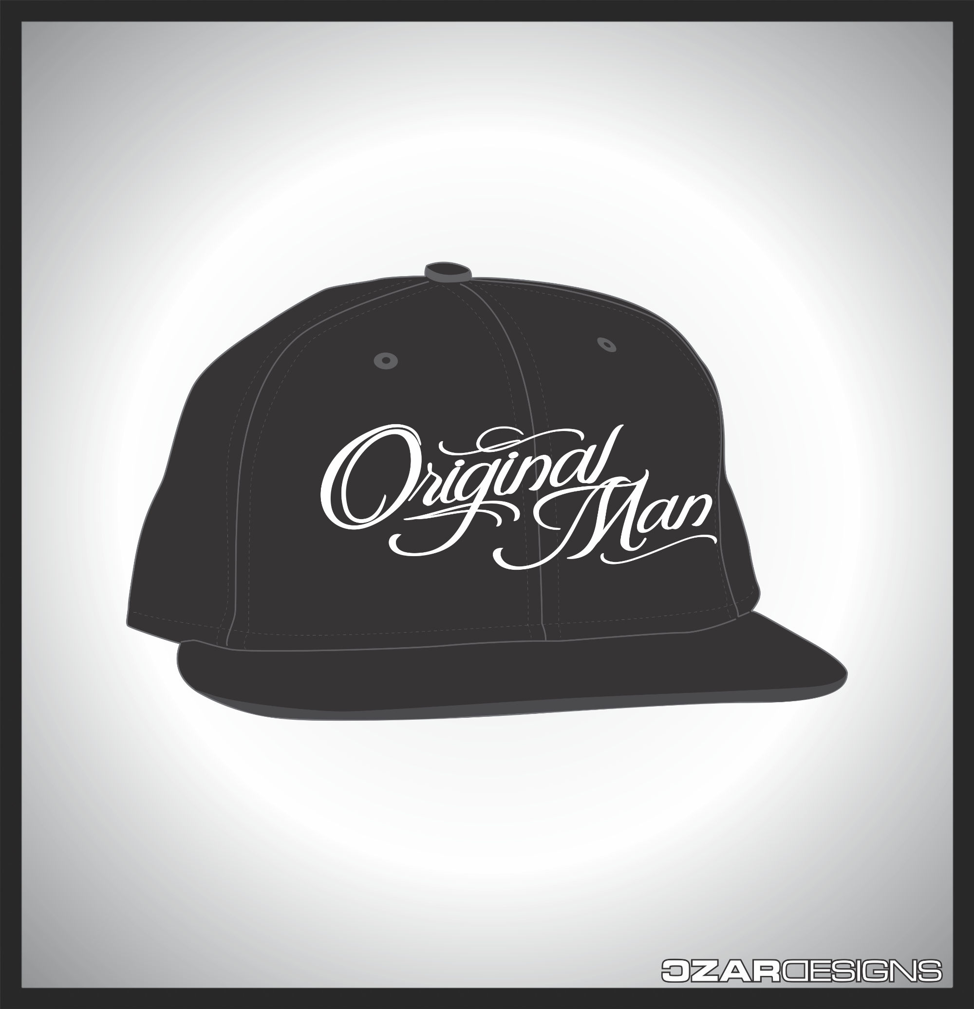 original man hat black