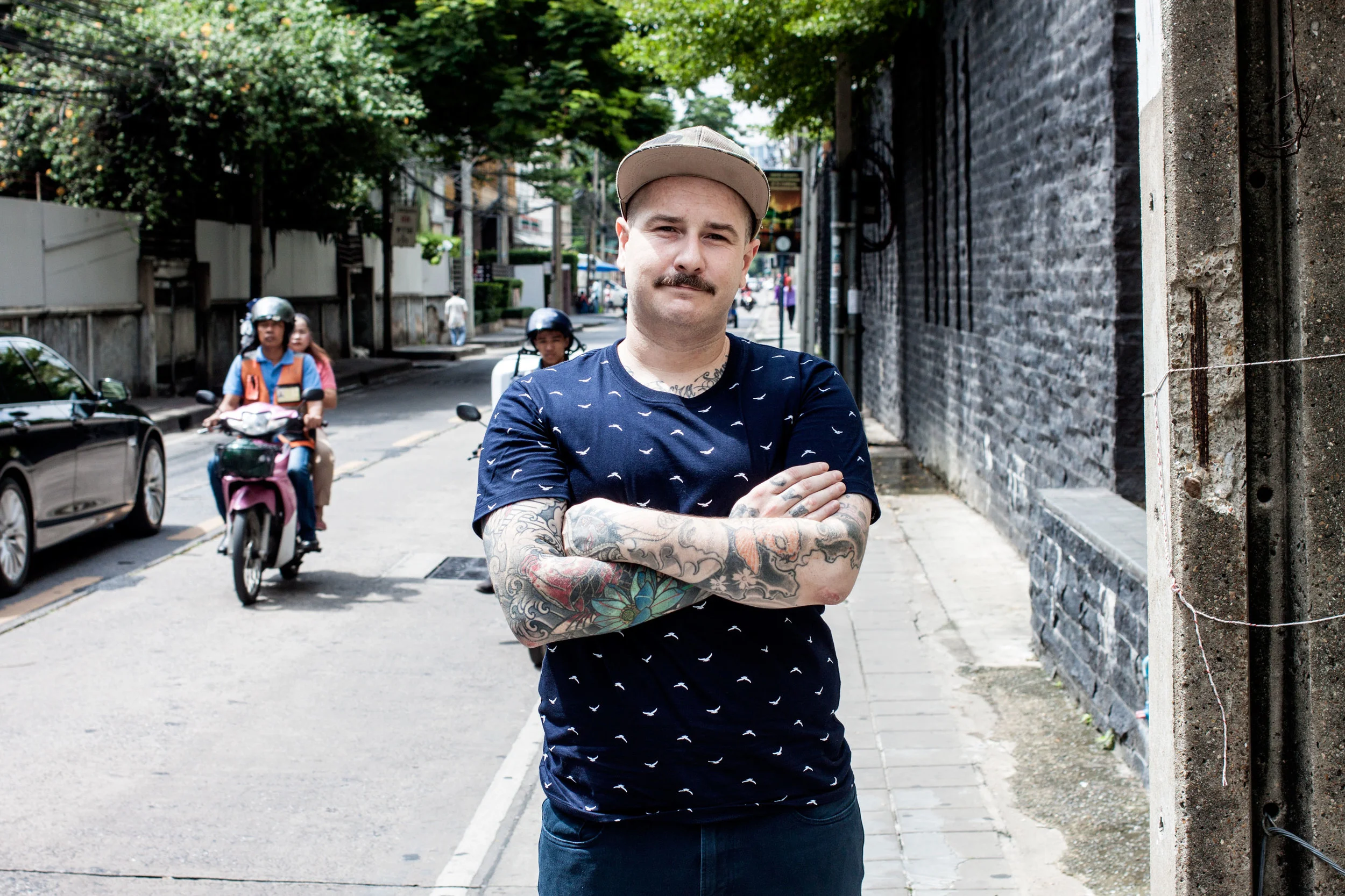 Jess Barnes in central Bangkok. (Jeremy Smart for Aerostorie )