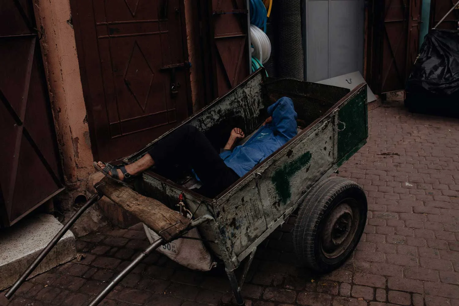Off-duty in Marrakesh. (James Broadbent)