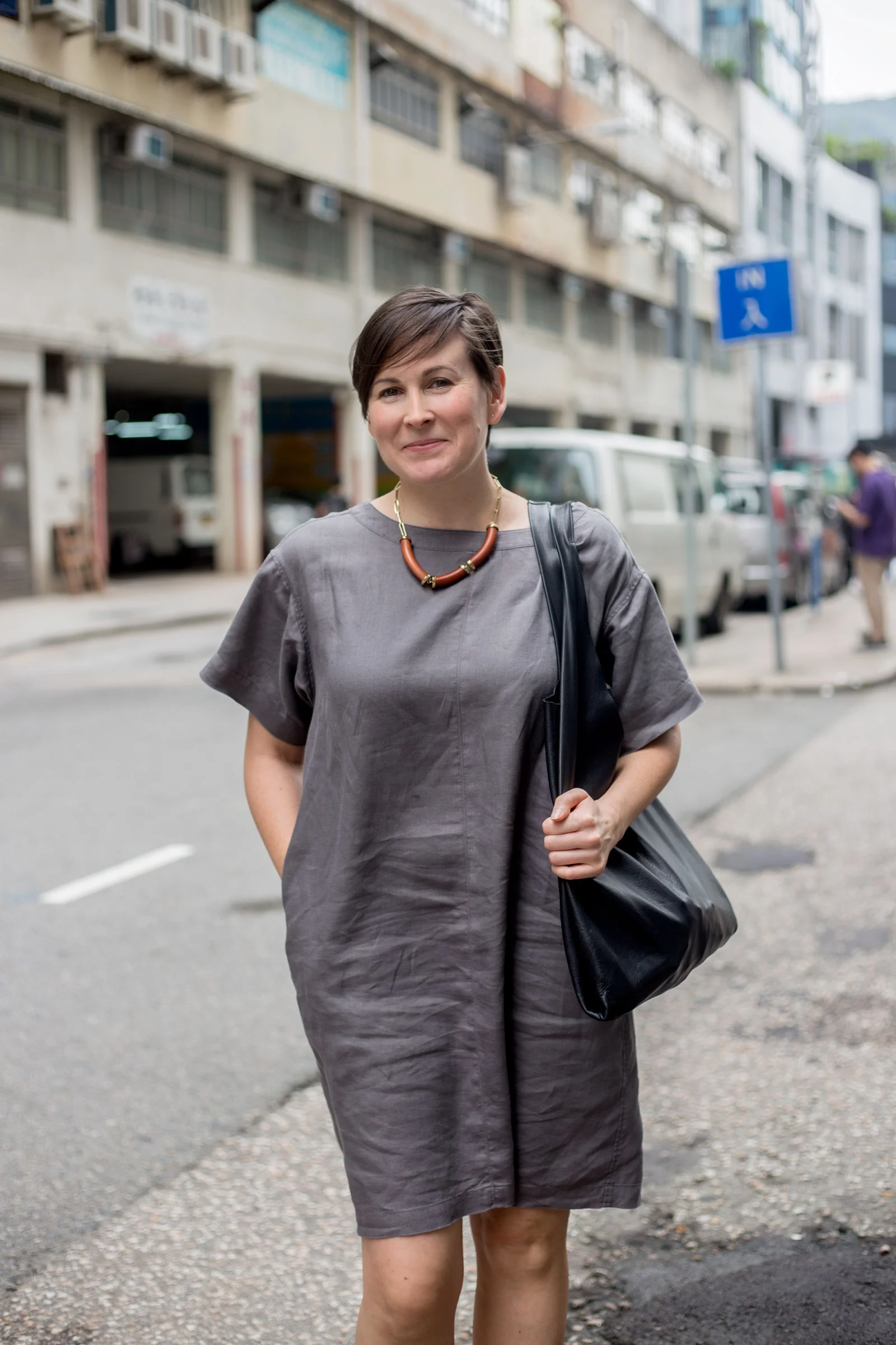 Suzy Annetta near her office in Wong Chuk Hang. (Jeremy Smart for Aerostorie )