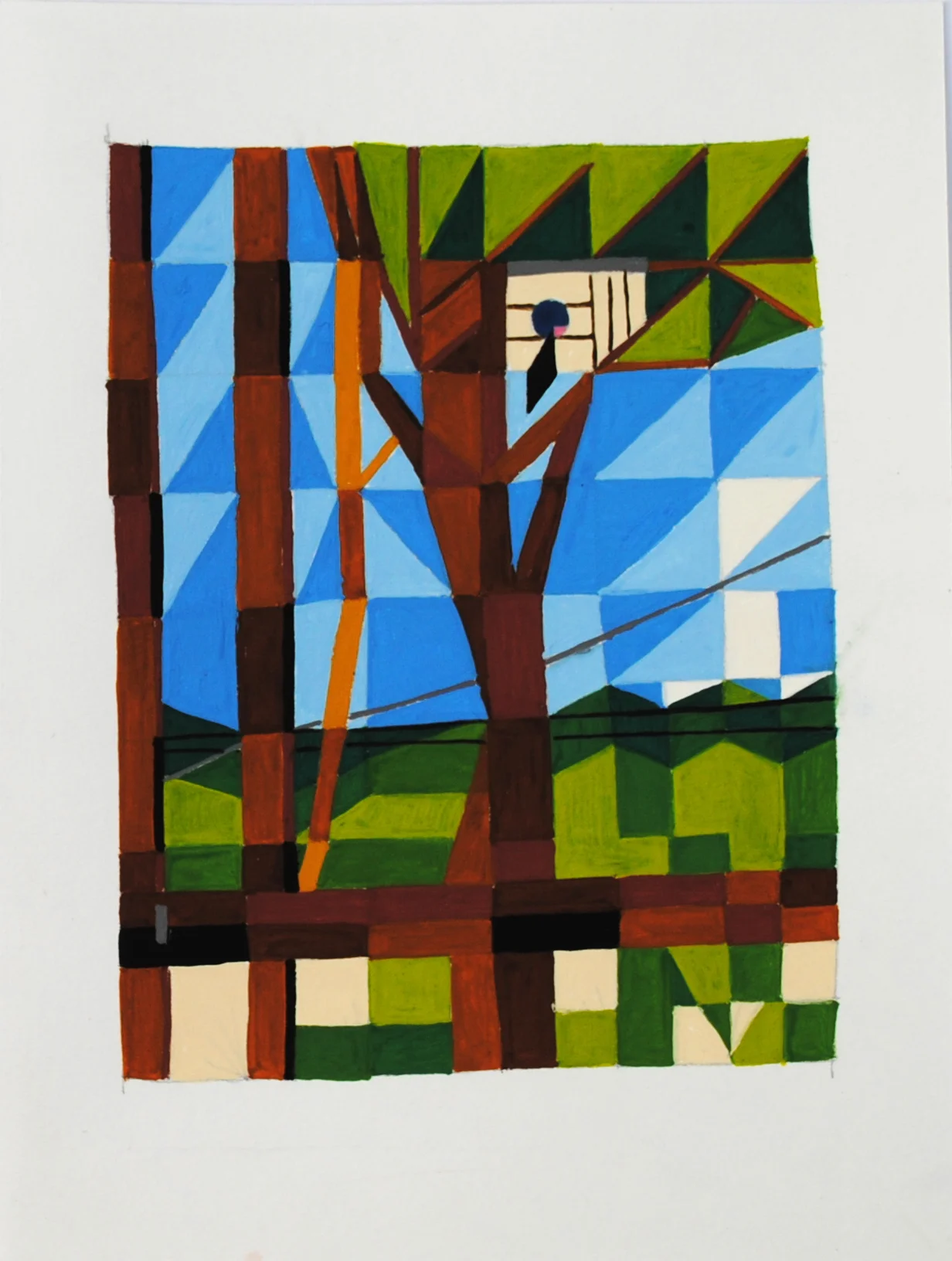 Monty View, Lily, 2013 15 x 30cm Gouache on paper 