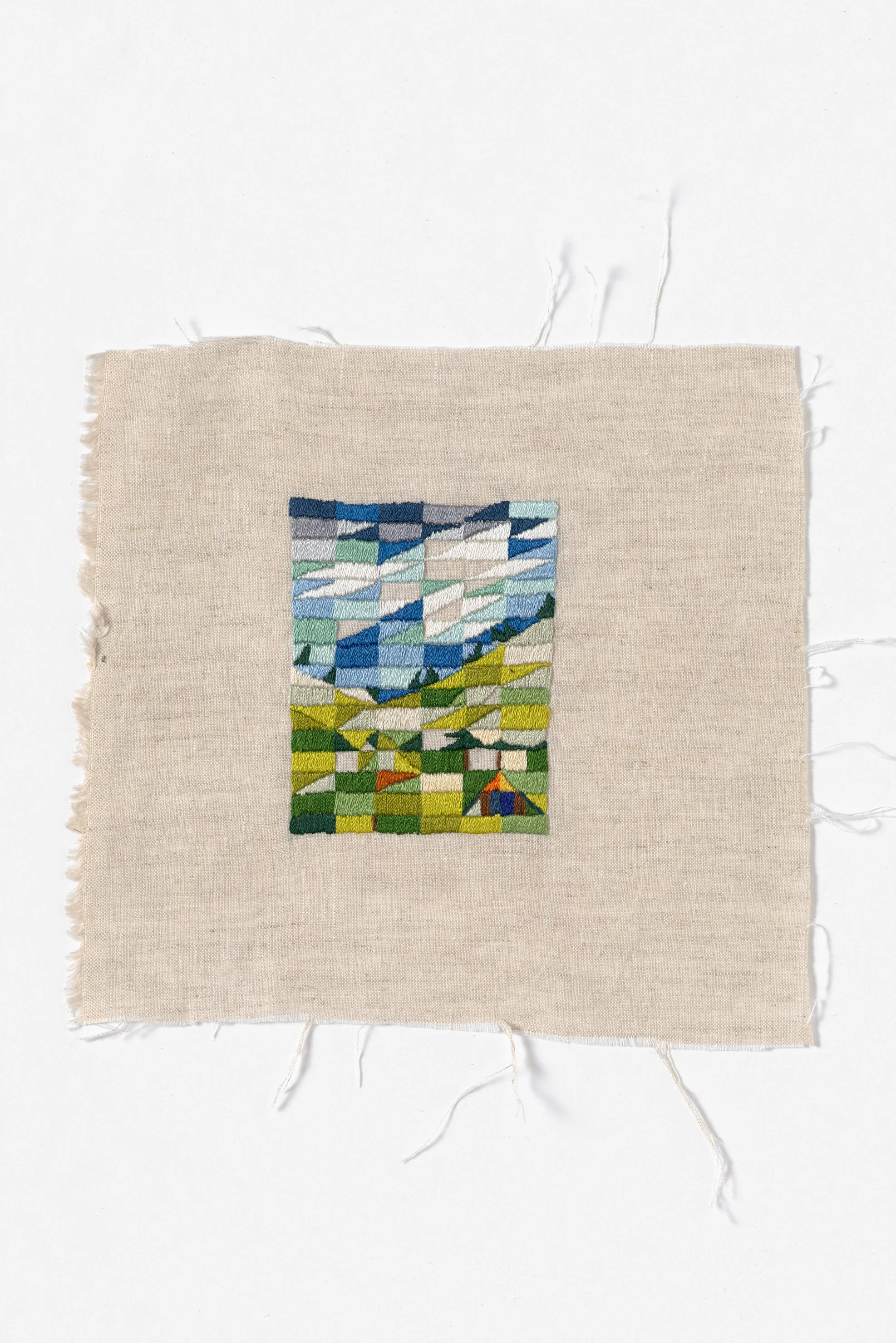 Glen Forbes 2014 Cotton thread on linen 23 x 21cm