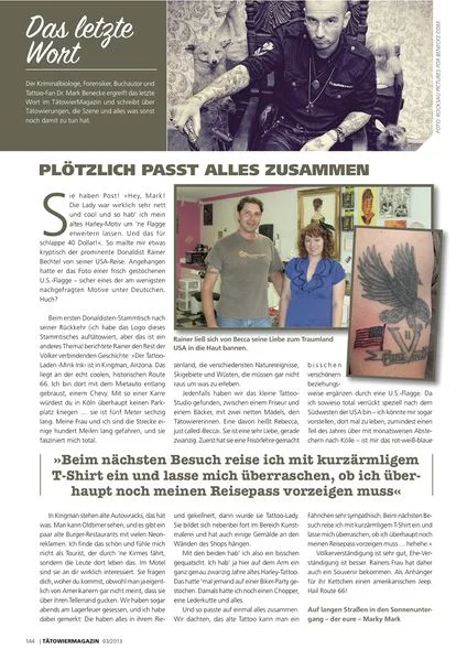 Plötzlich passt alles zusammen (Tätowiermagazin)