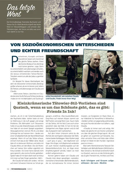 Von soziooekonomischen Unterschieden (Tätowiermagazin)