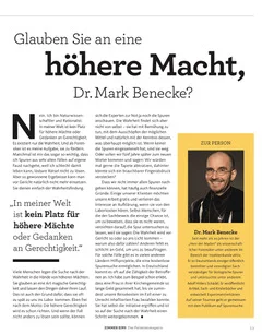 Glauben Sie an eine höhere Macht, Dr. Mark Benecke? 