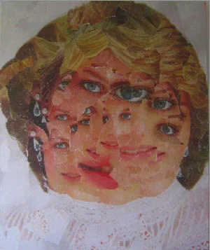 Künstler: Max Doerr Untiteld, 2008, Collage auf belichtetem Polaroid Doerr hat 2007 die Central St. Martins University für Mode-Design als Jahrgangsbester abgeschlossen und ist zur Zeit bei Jil Sander, Mailand, tätig. Er arbeitet fast ausschließlich mit Collagen, oft zusammen mit den Materialien Tape und Polaroids. In seinen Arbeiten setzt er sich mit unserem durch die Medien bestimmten Bild der Wirklichkeit außerhalb des privaten Rahmens auseinander. Oft benutzt er Bilder von Celebrities, die er durch Neuzusammensetzung auf eine andere Ebene hebt und so den weitverbreiteten Glauben eines Bezugs von Bild zu Wirklichkeit in Frage stellt.