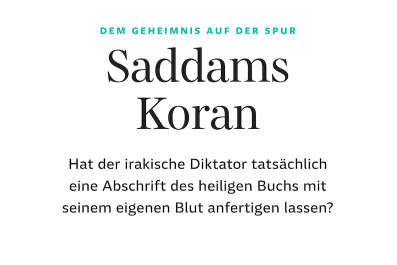 Saddams Koran