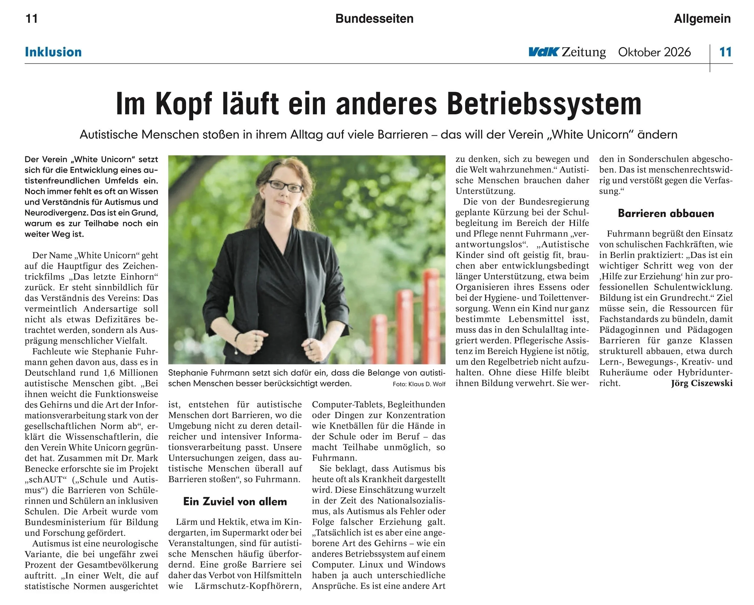Im Kopf läuft ein anderes Betriebssystem