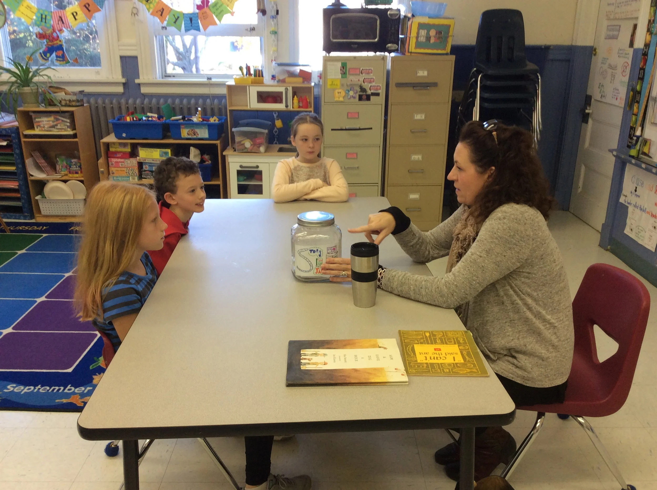 Ms. Carr visited Aulis and shared a fun, creative story starter jar. We had a lot of laughs!
