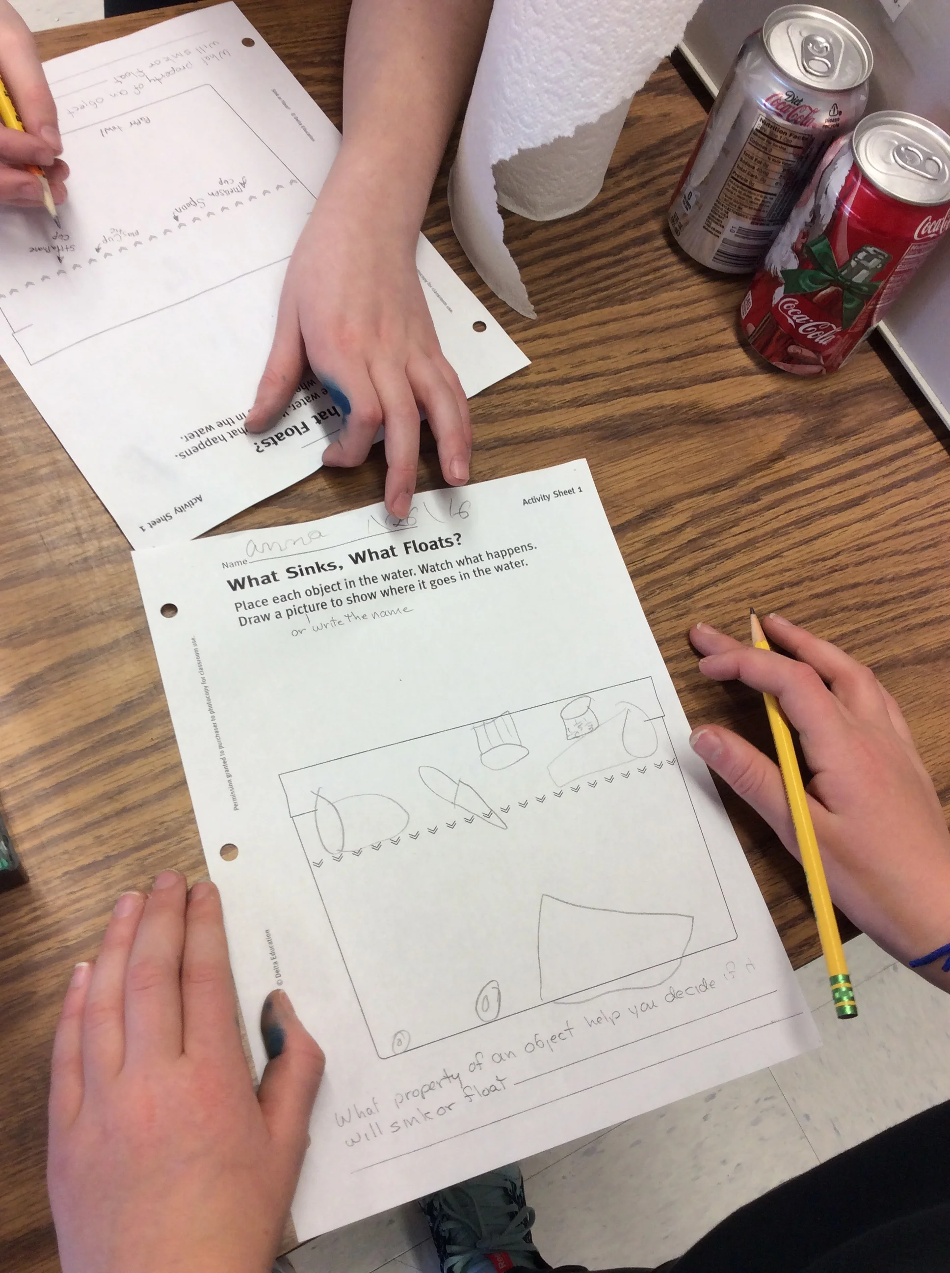 Recording our observations.
