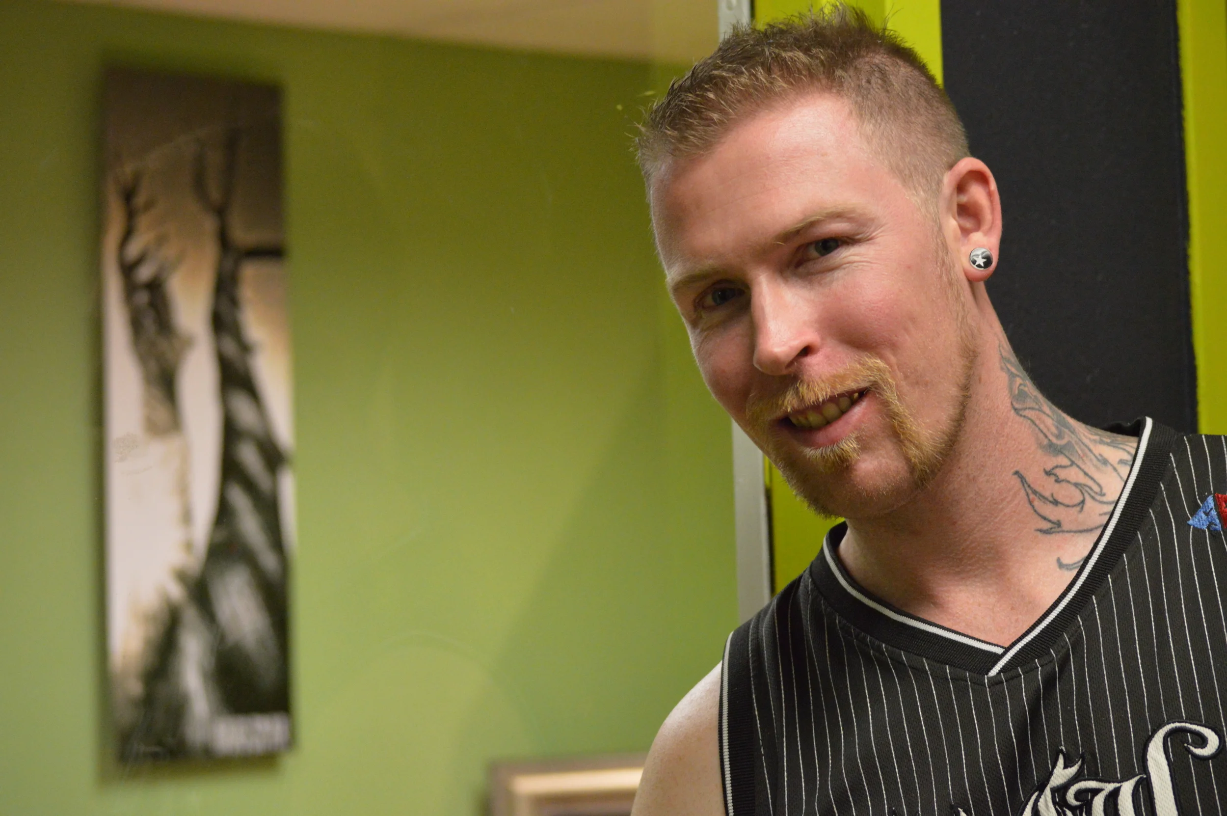 Frankie Darkstar at his new art gallery on 6029 W. Charleston Blvd.