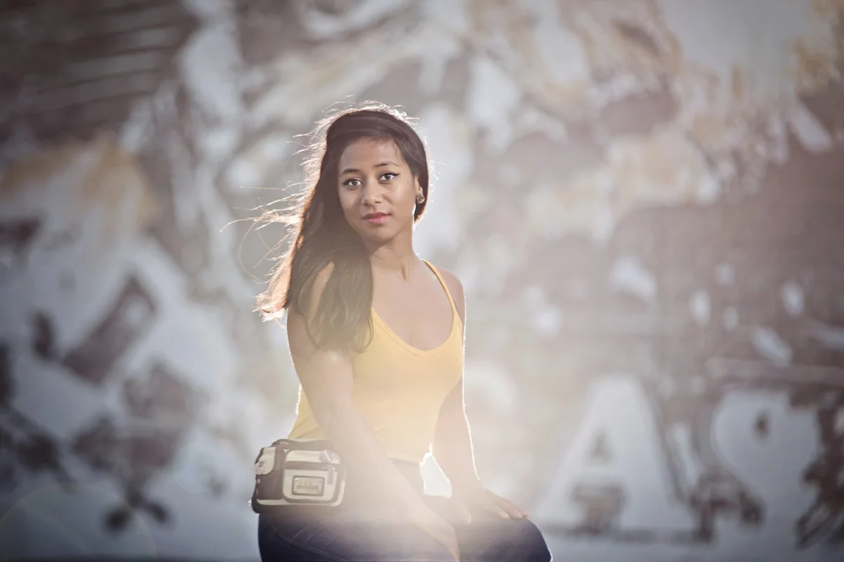 CoCo Jenkins of bands RnR and Sabriel, photographed by Shannon Dorn