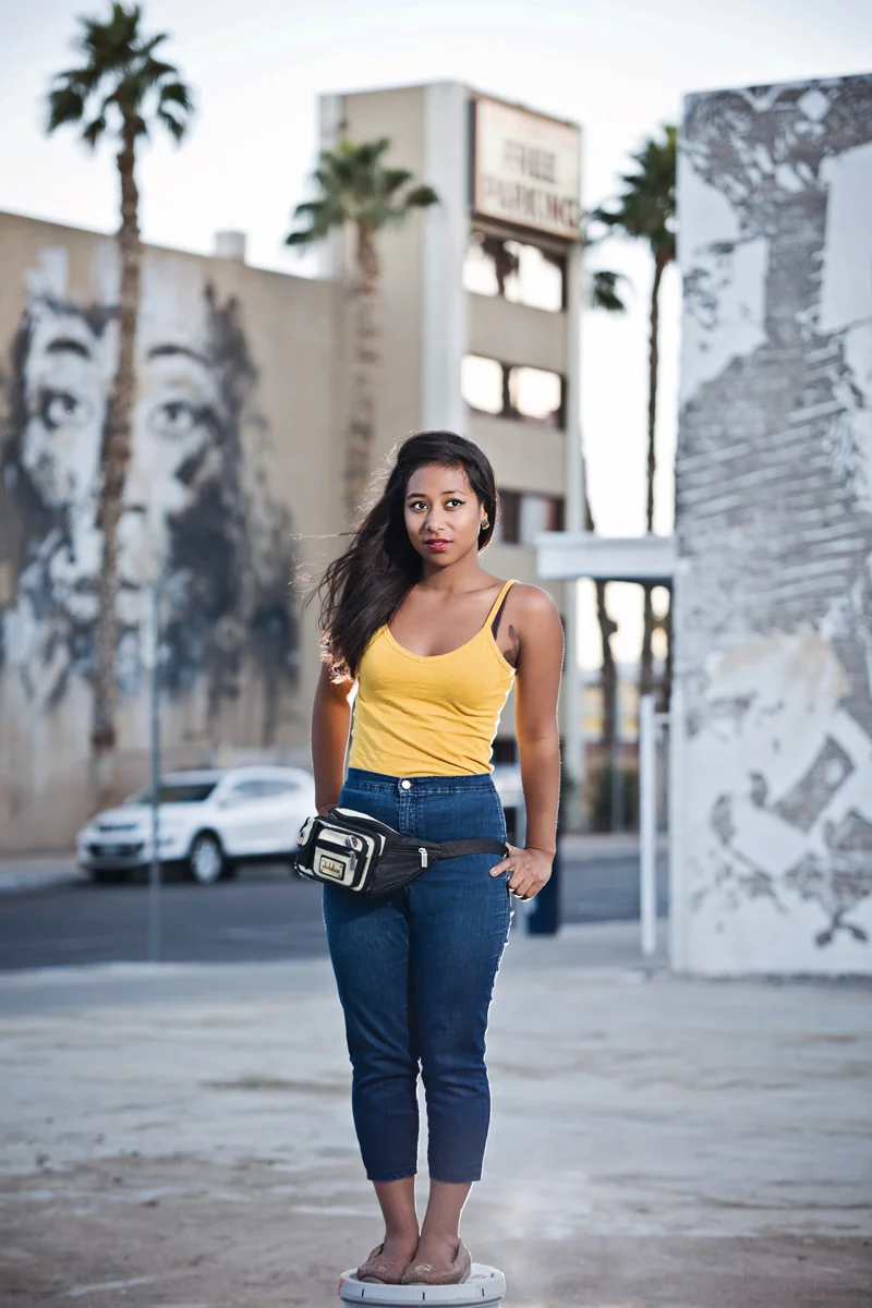 CoCo Jenkins in downtown Las Vegas. Photographed by Shannon Dorn