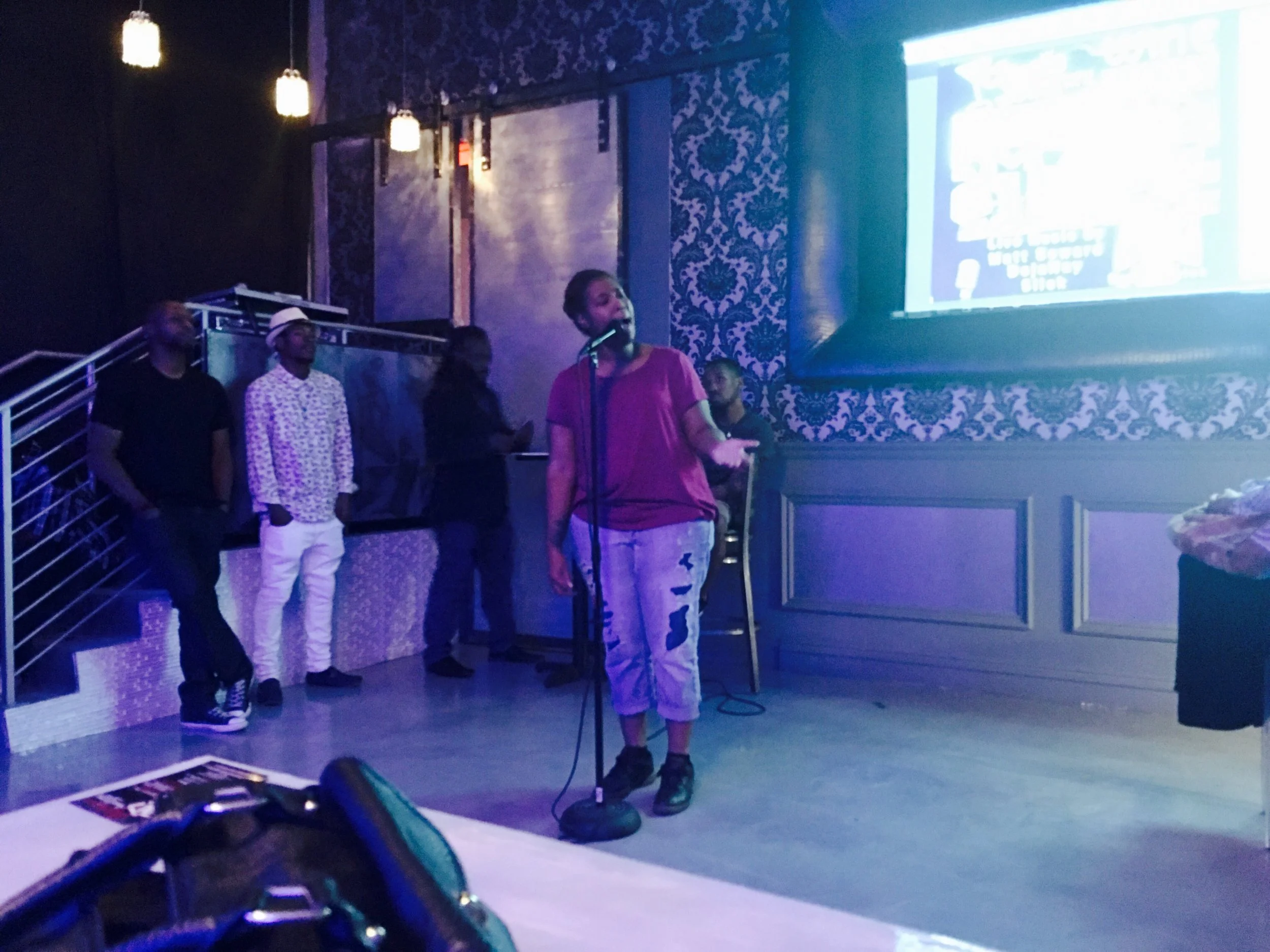 Winner of the night: Clark County Poet Laureate Vogue Robinson