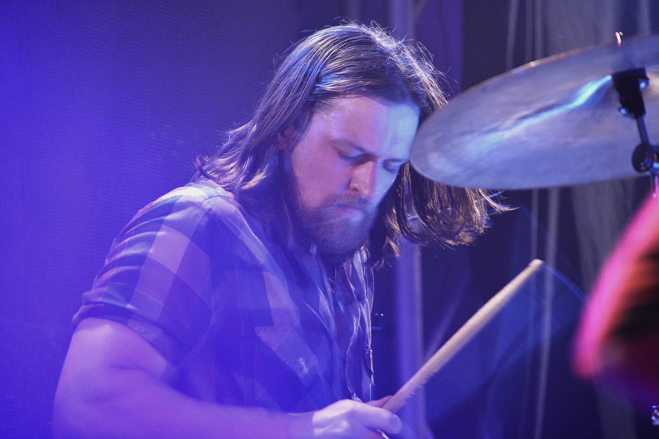 Drummer Lewis Brossman. Photo: Elsa Cantu