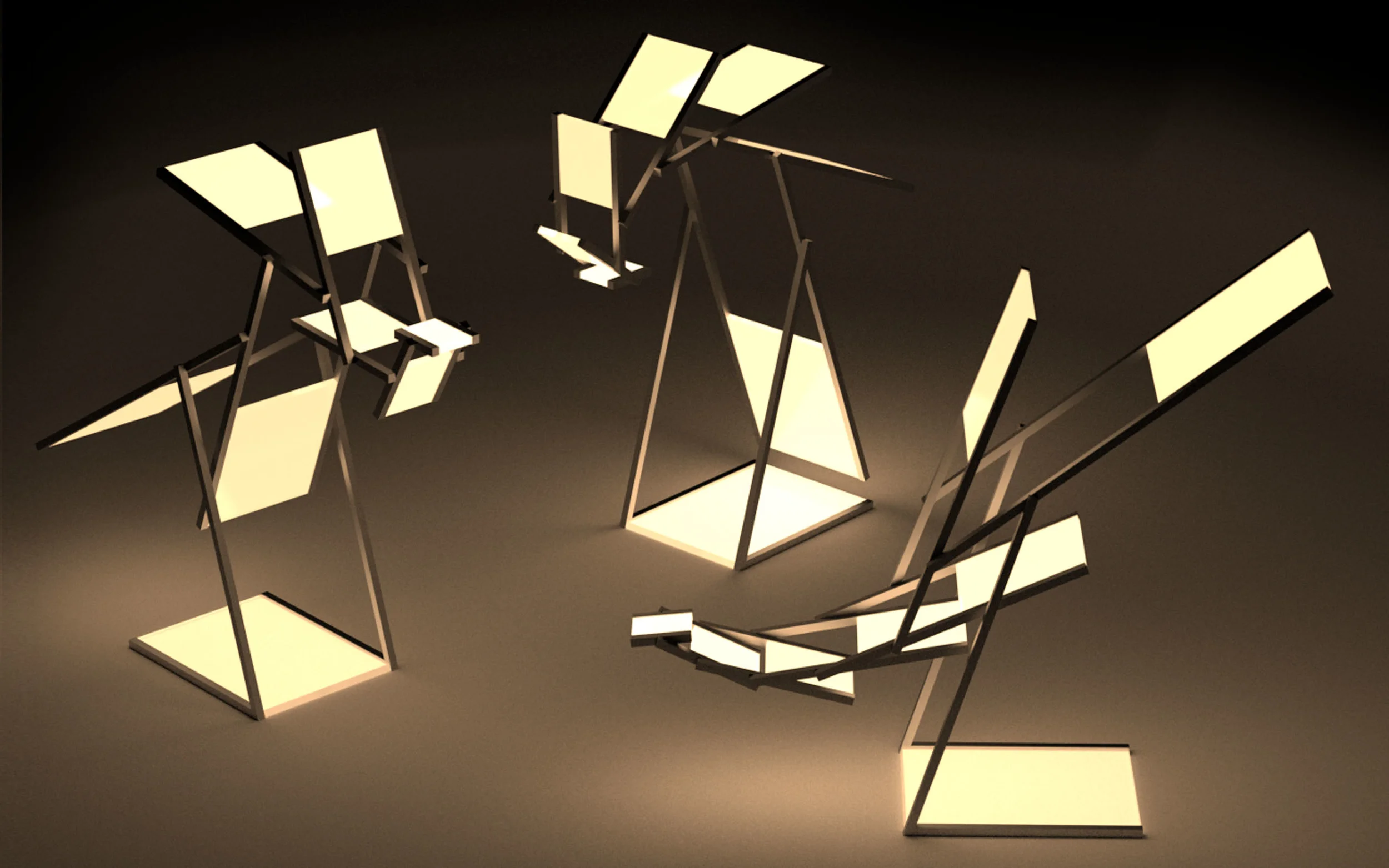 Aequo, the lamp staying in balance