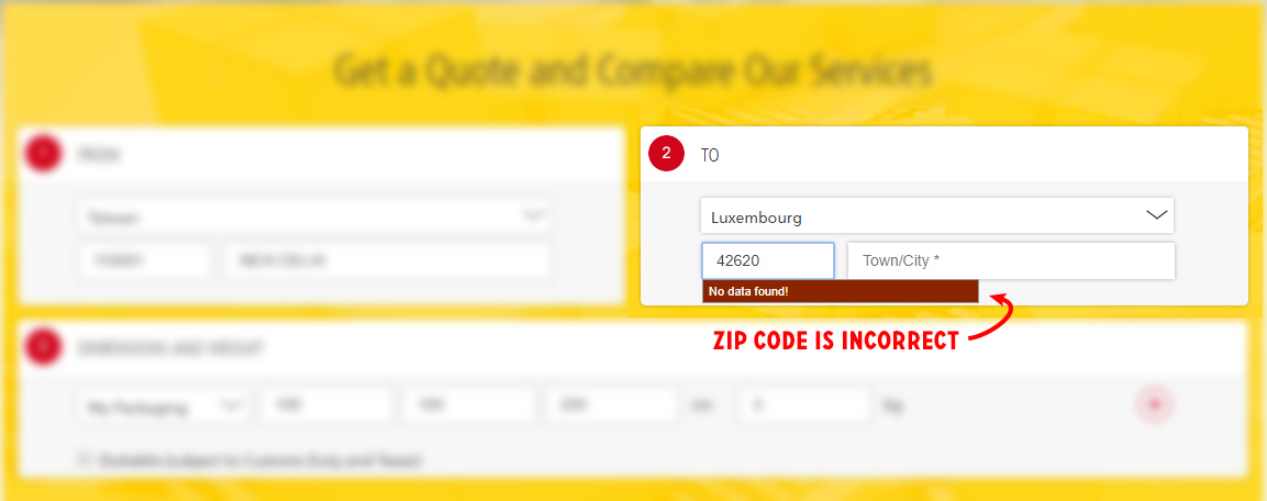 express zip registration code