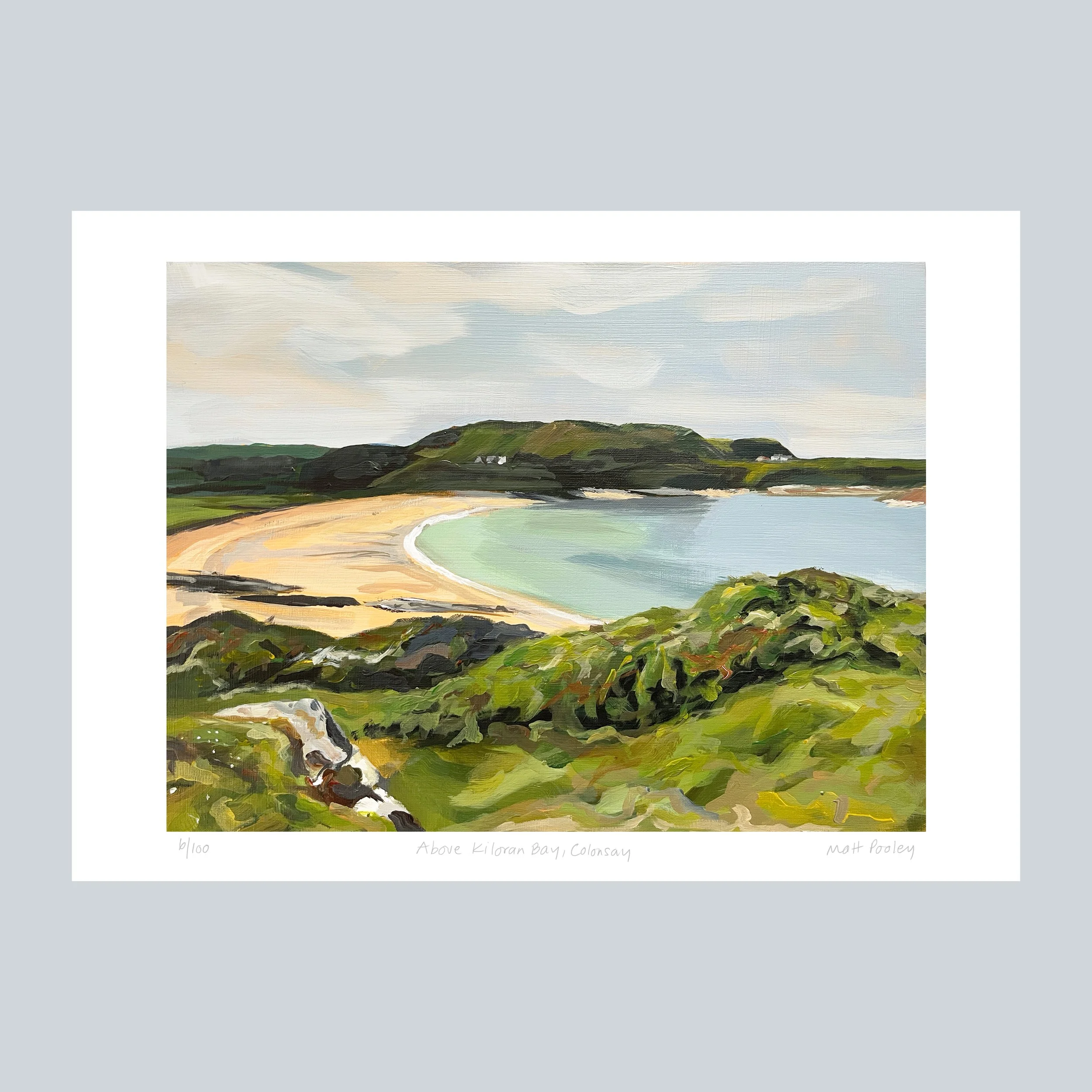 Above Kiloran Bay, Colonsay Print on Grey Square.jpg