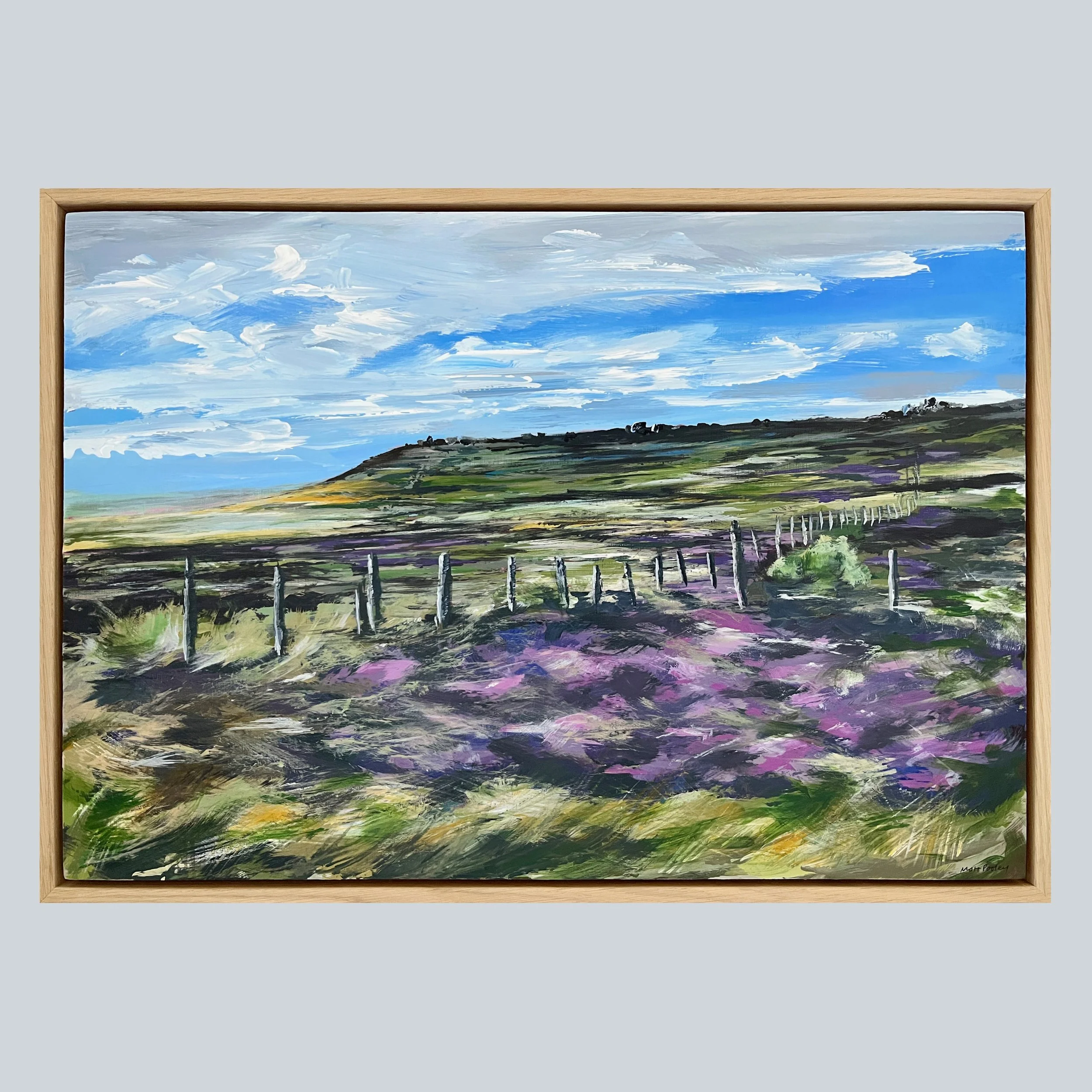 Summer Moorland Framed on Grey Square.jpg