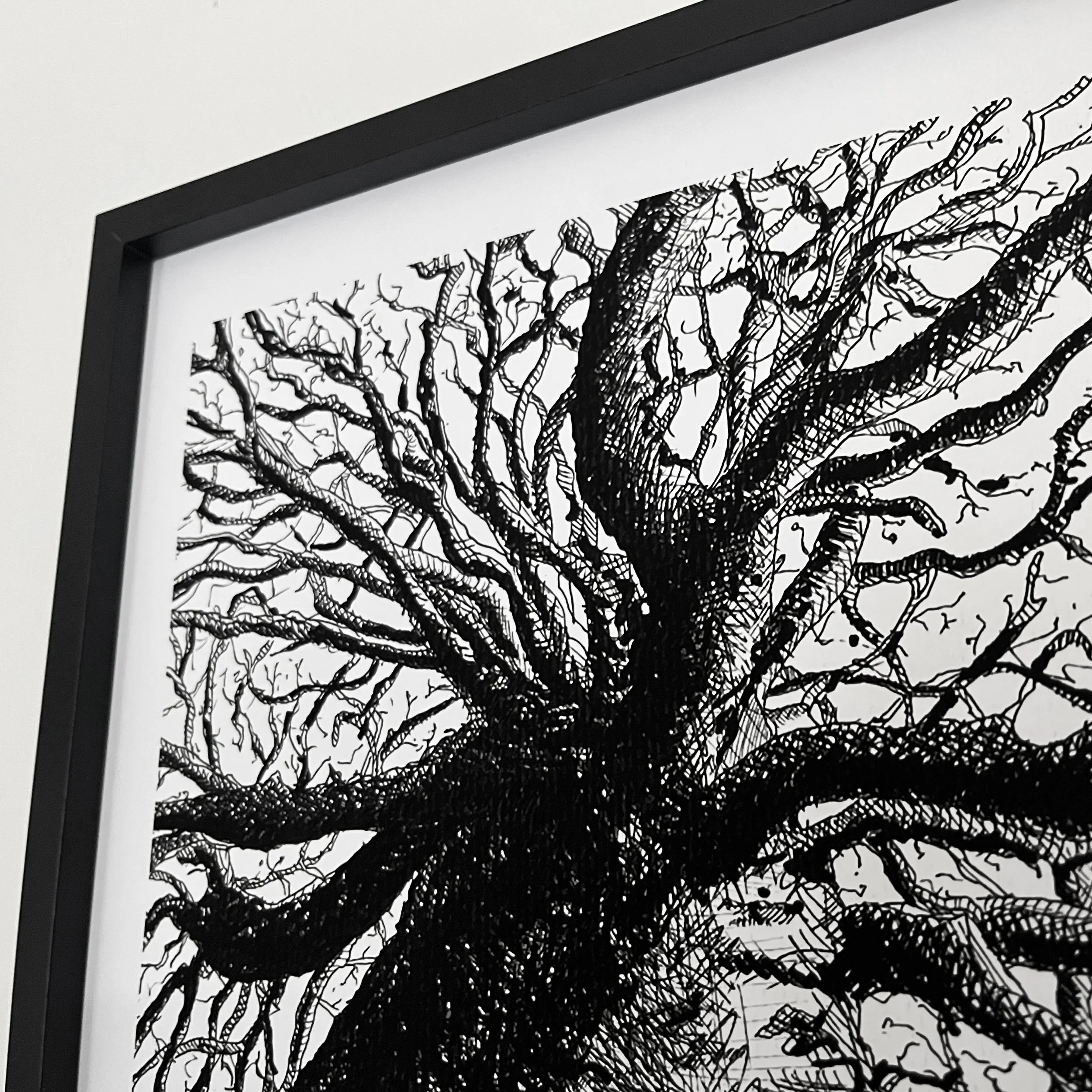 Up a Tree Print Framed Detail Square.jpg