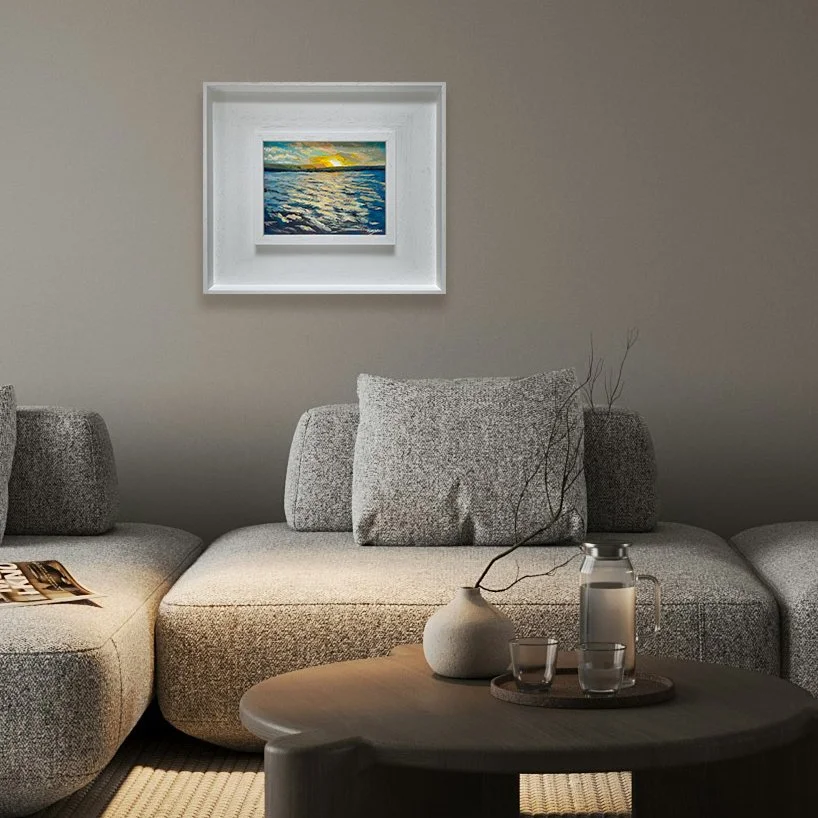 Golden Reflections on Blackmoorfoot Reservoir Insitu.jpg