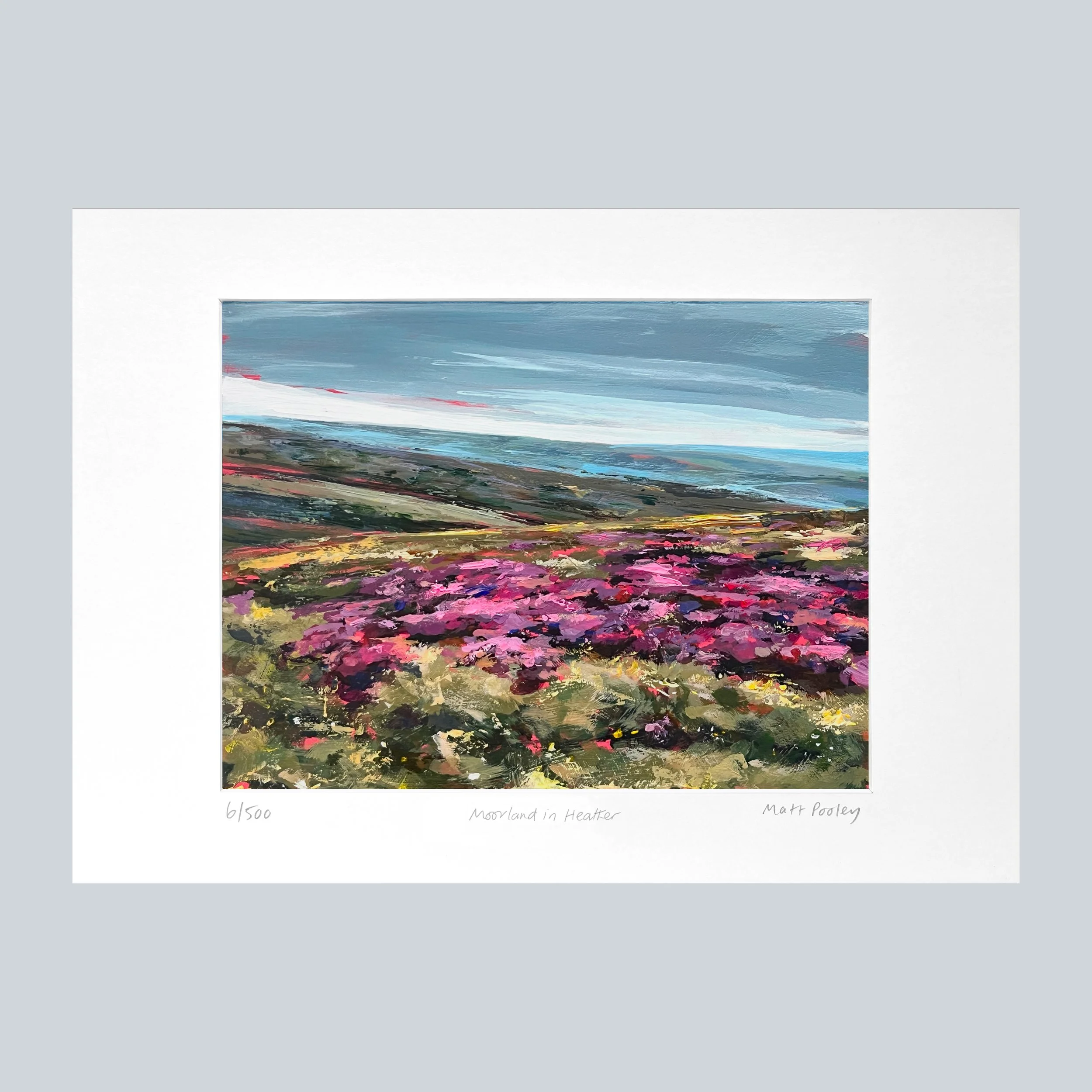 Moorland in Heather in Mount on Grey Square.jpg