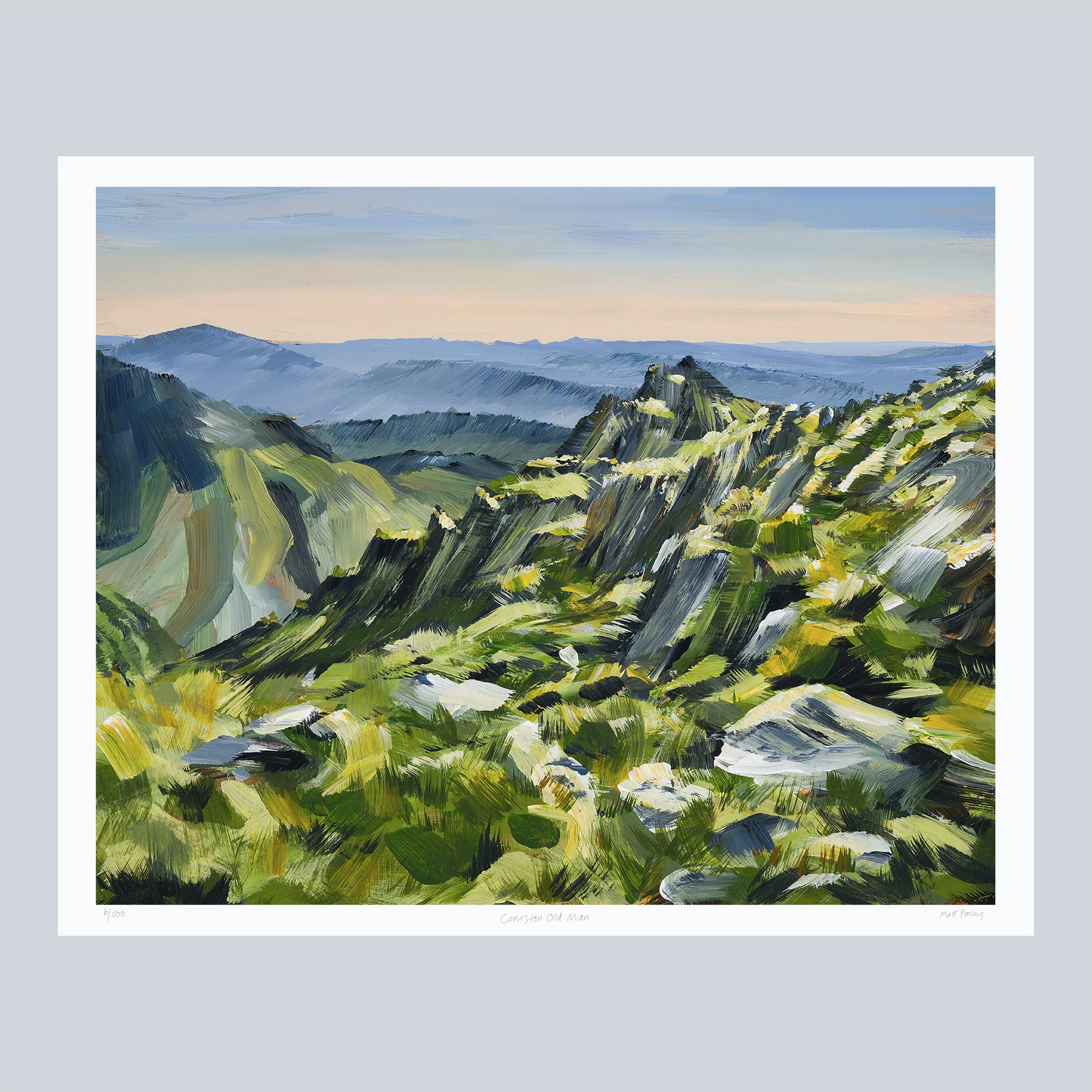 Coniston Old Man Print on Grey Square.jpg
