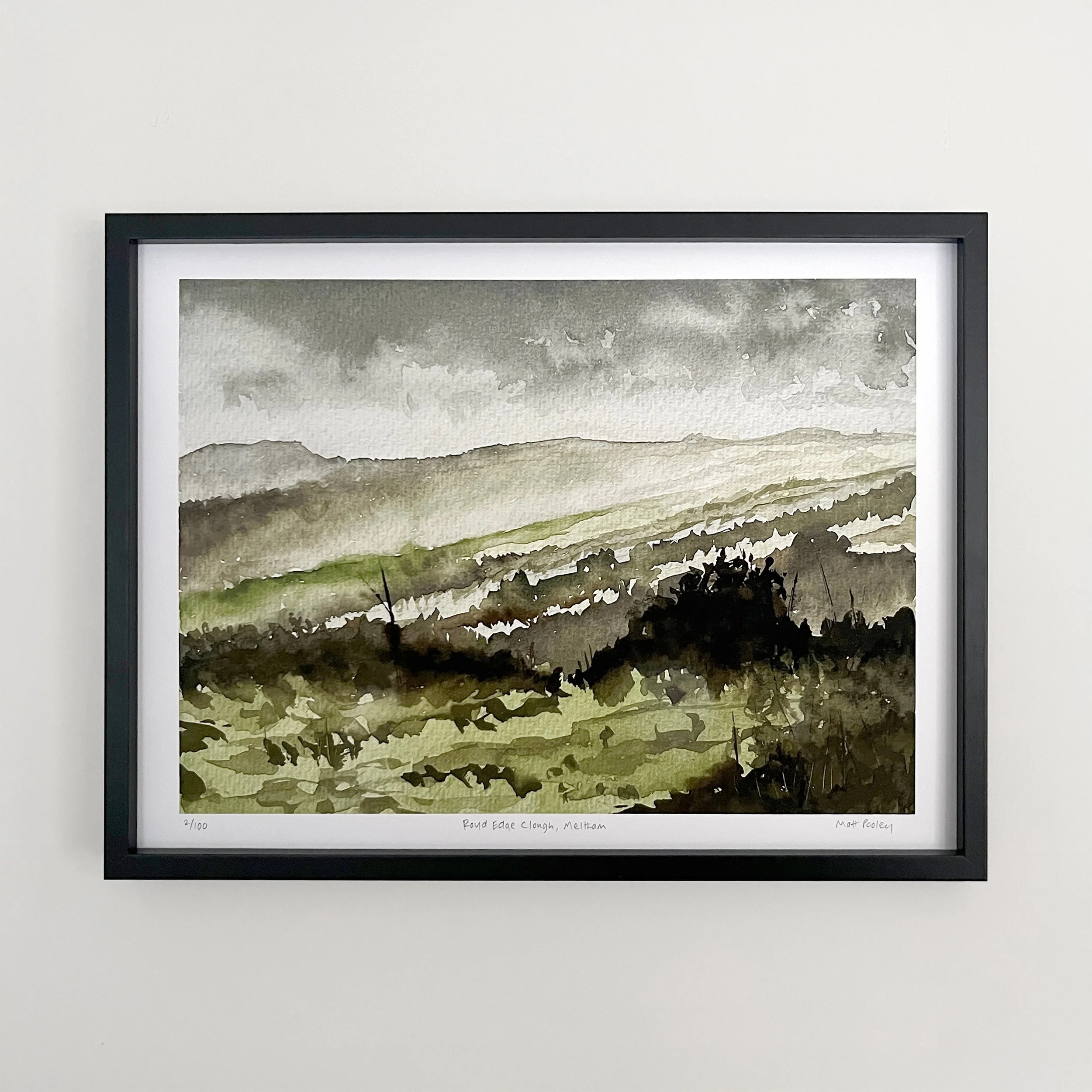 Royd Edge Clough, Meltham Print Framed Insitu On Wall Square.jpg