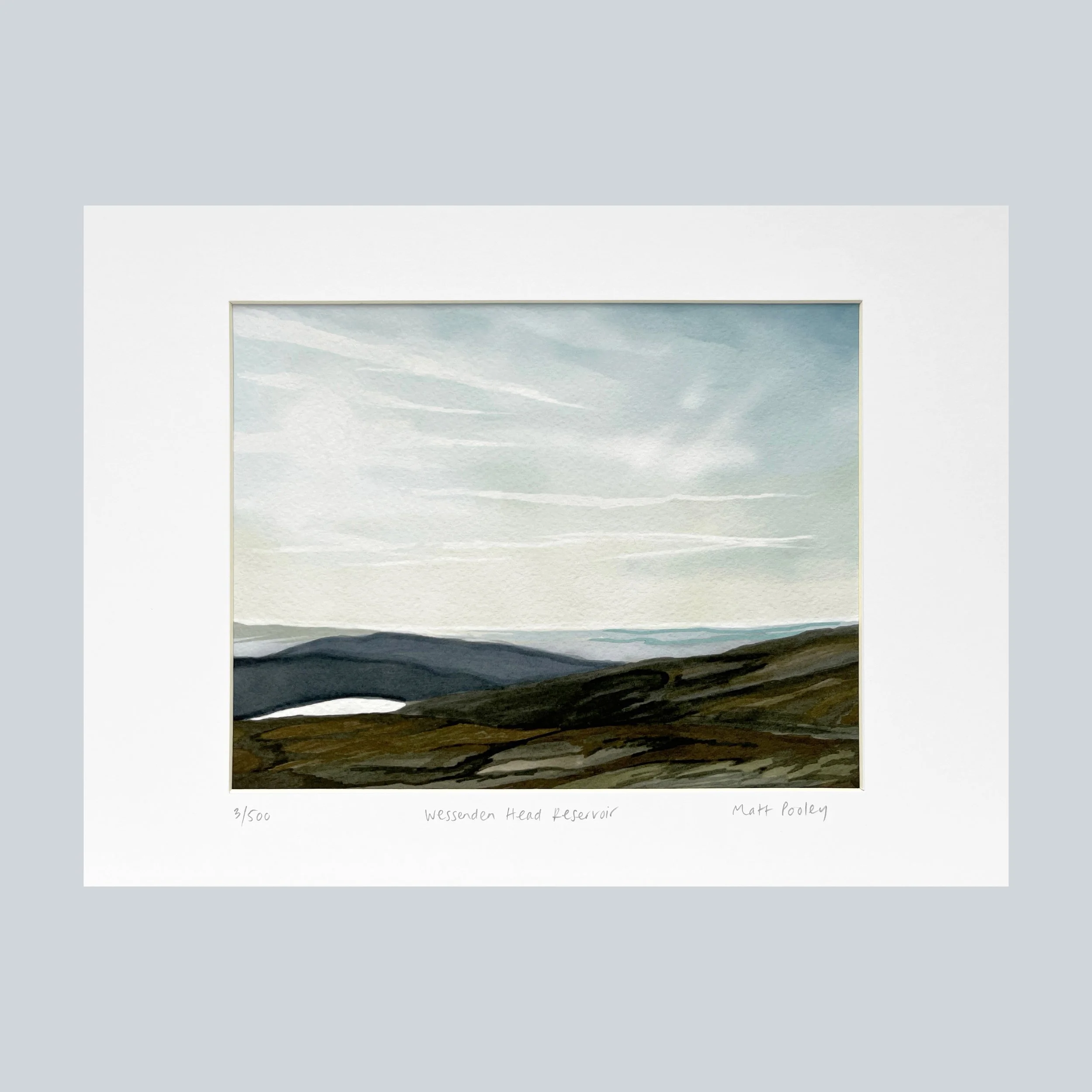 Wessenden Head Reservoir In Mount on Grey Square.jpg