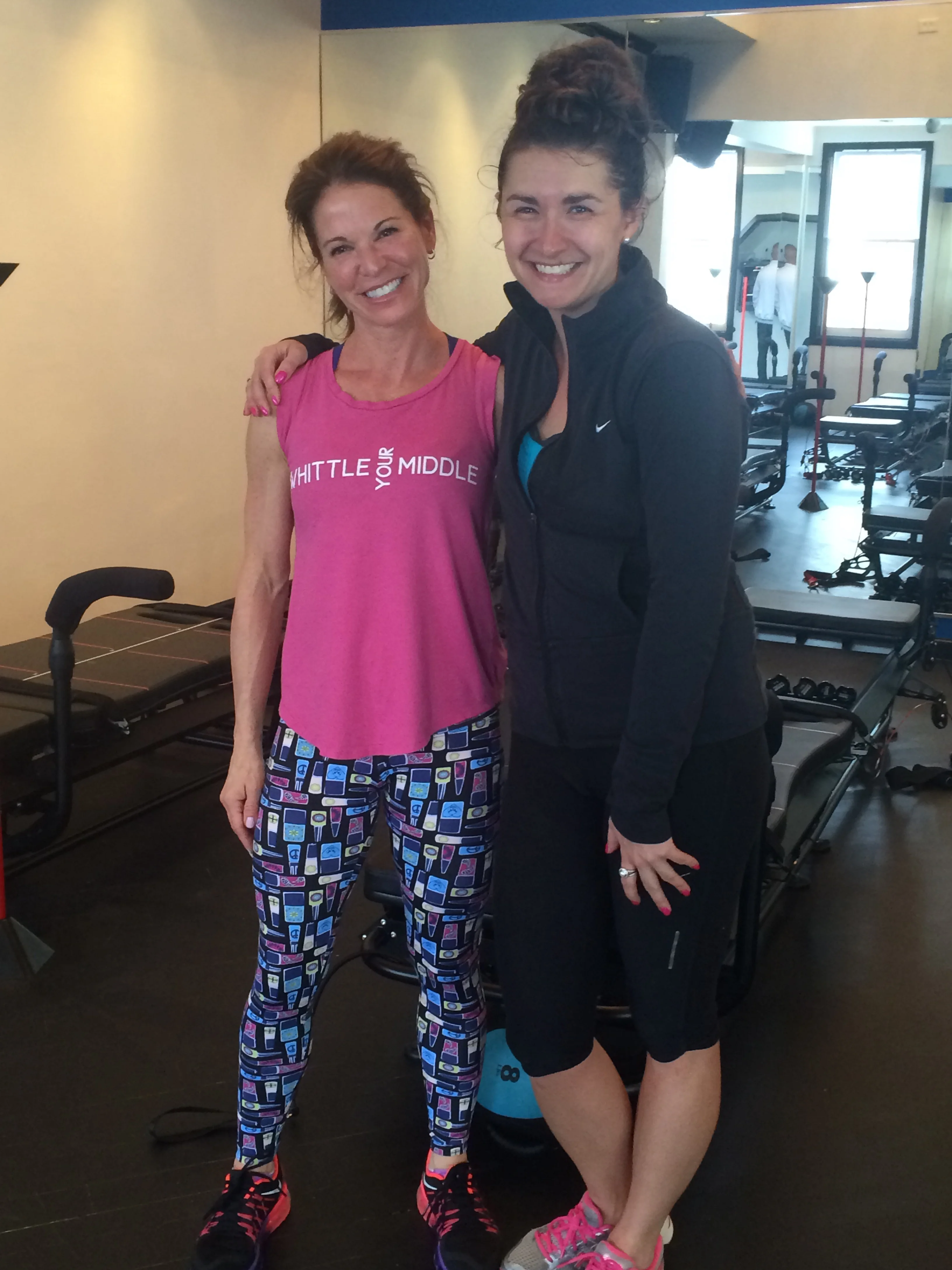 Hanging out with the awesome Amy after class.