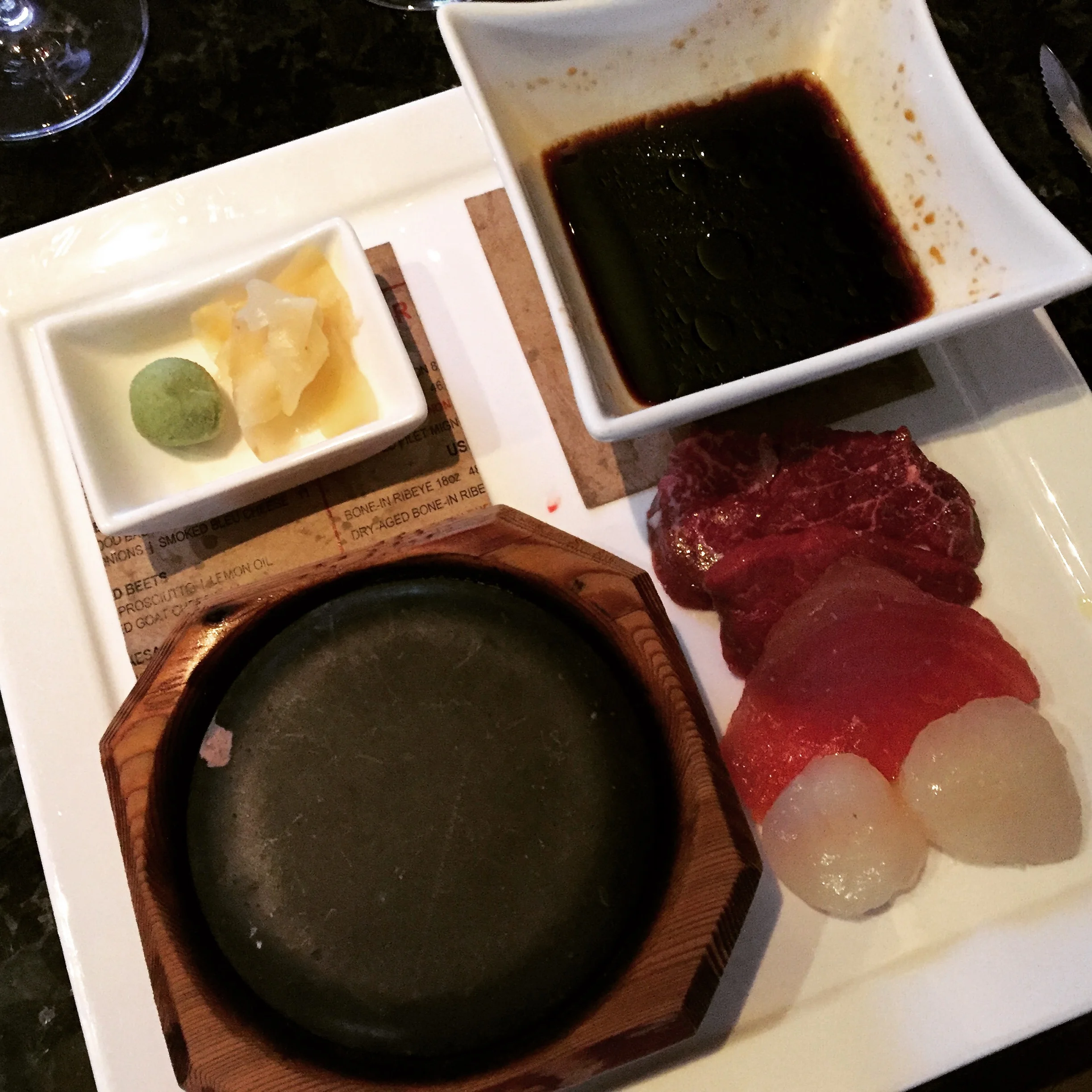 EDGE's signature 900-degree hot stone cooking experience.