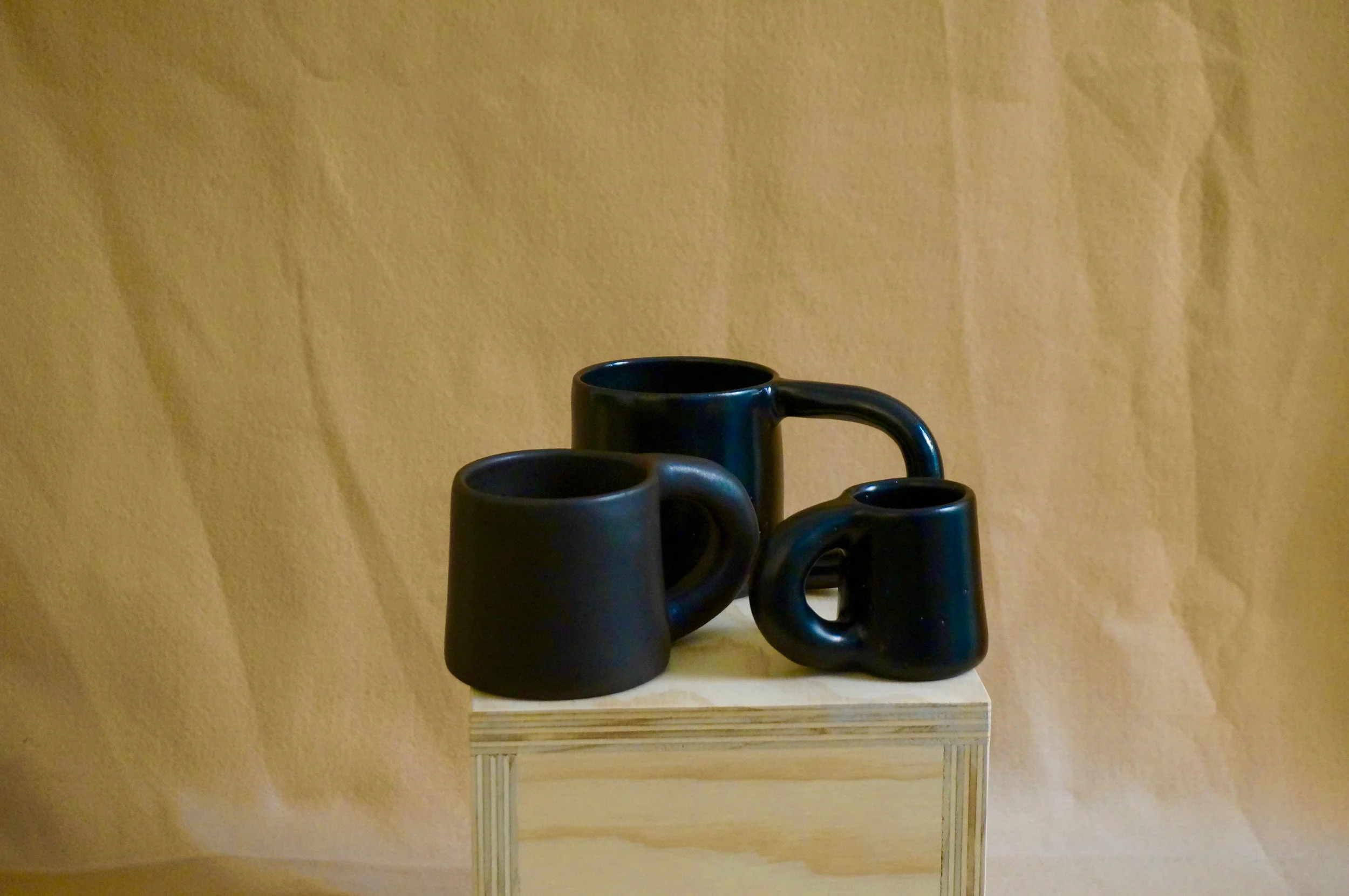 New Black Mugs (3 Sizes)