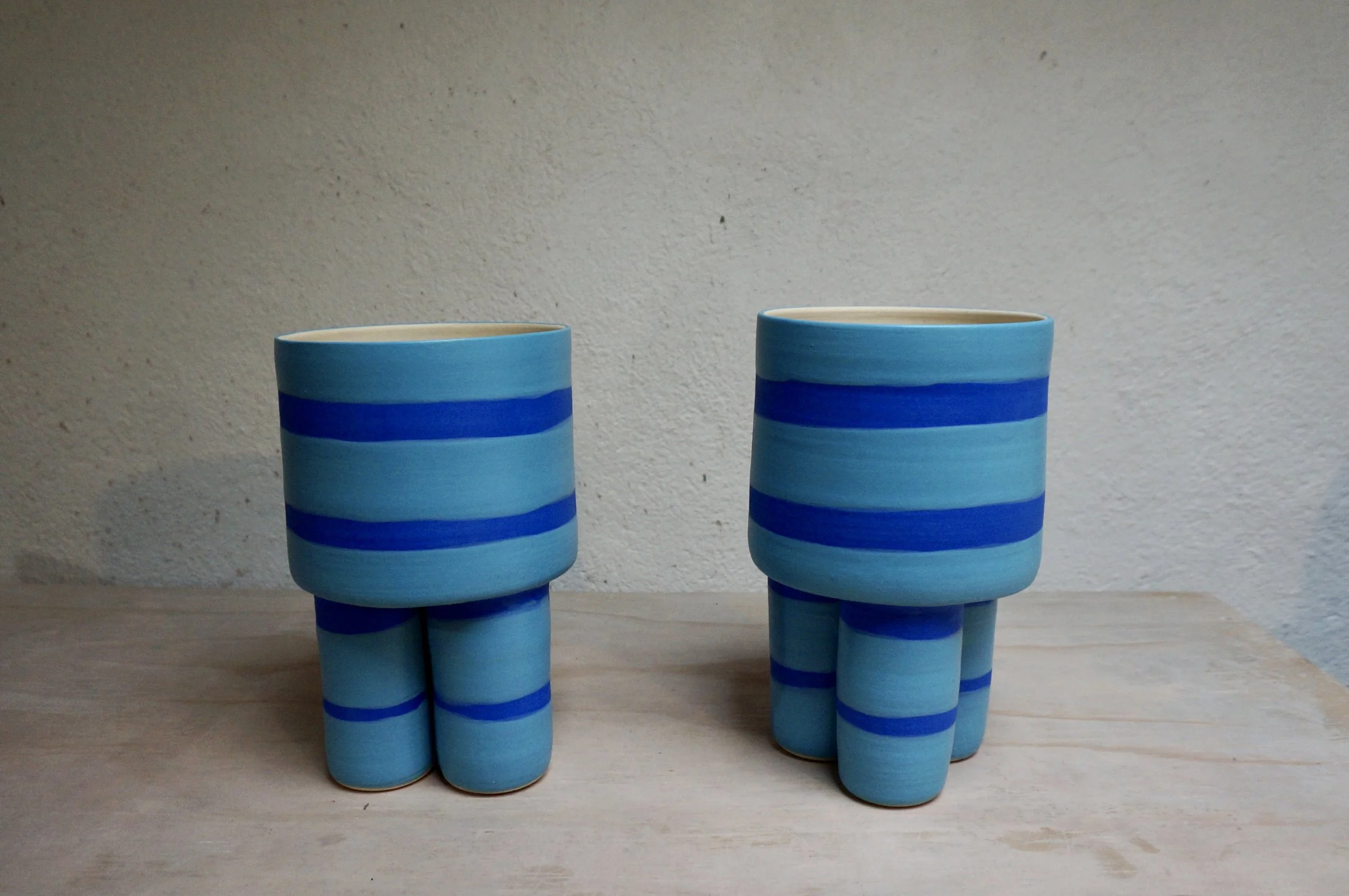 Blue one Blue Small Milking Planters