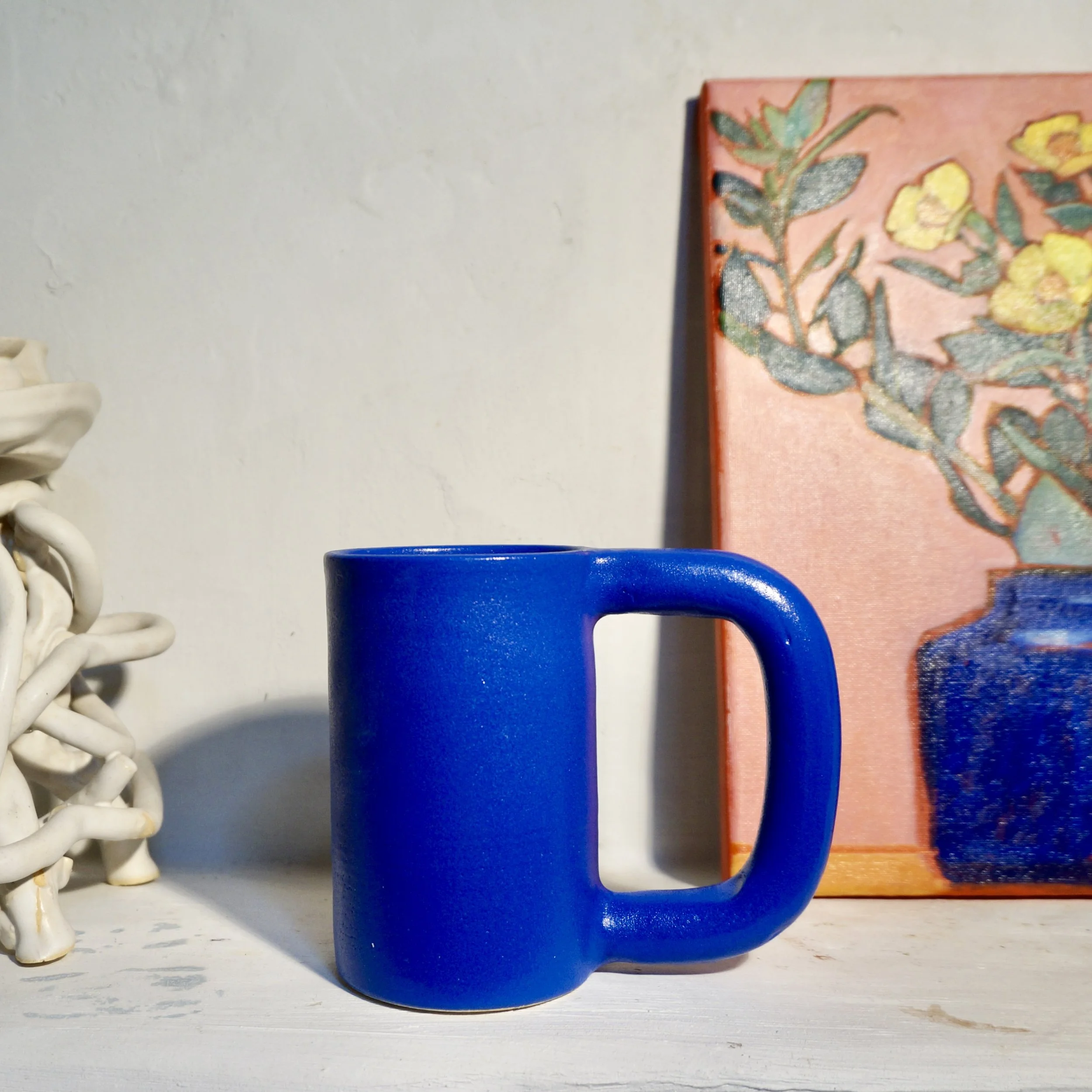 Tall Blue Mug