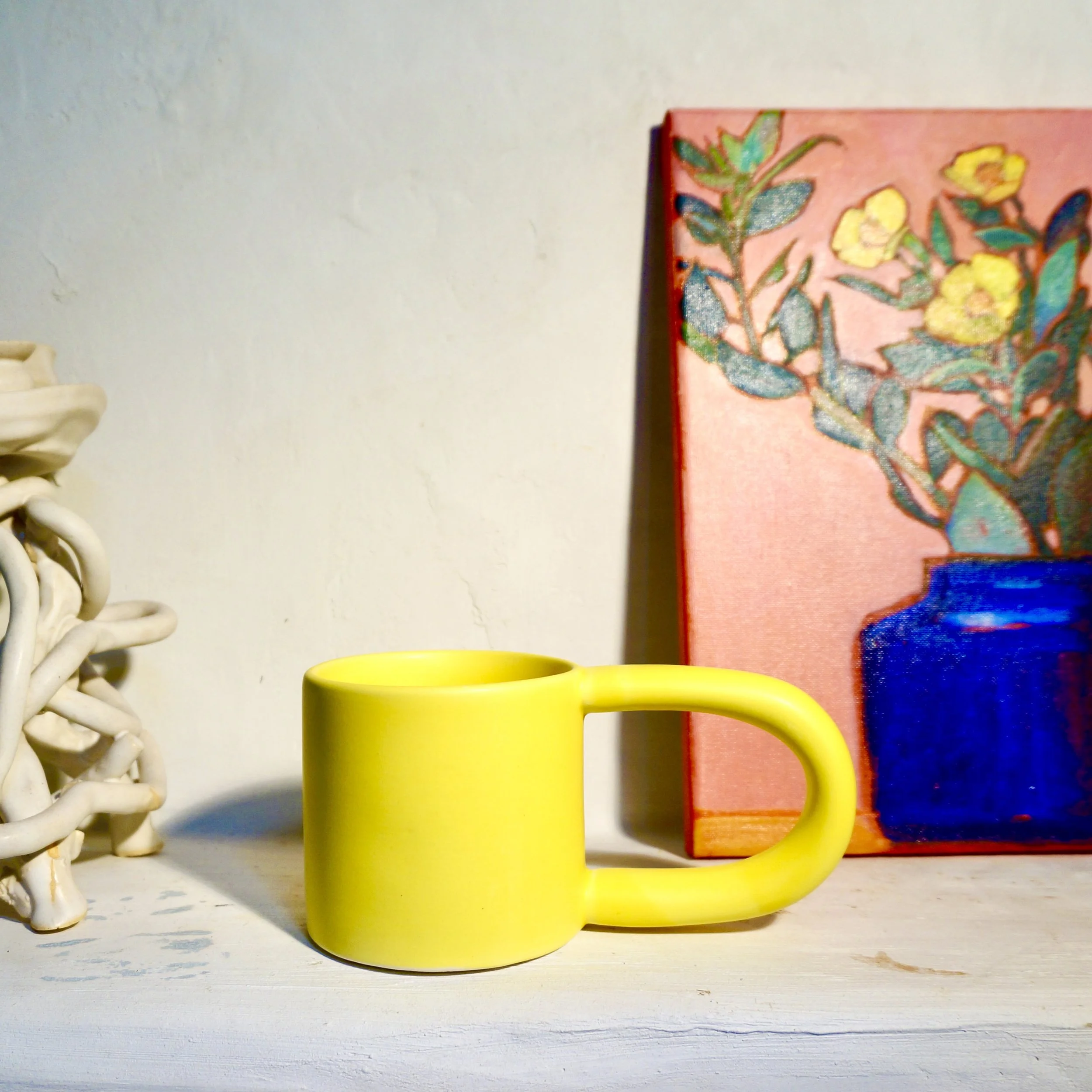 Bright Yellow Mugs