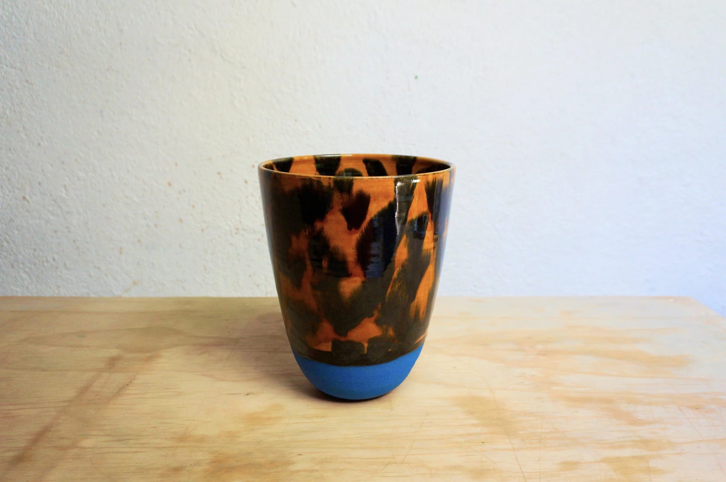 Tall Tortoise Shell Vase