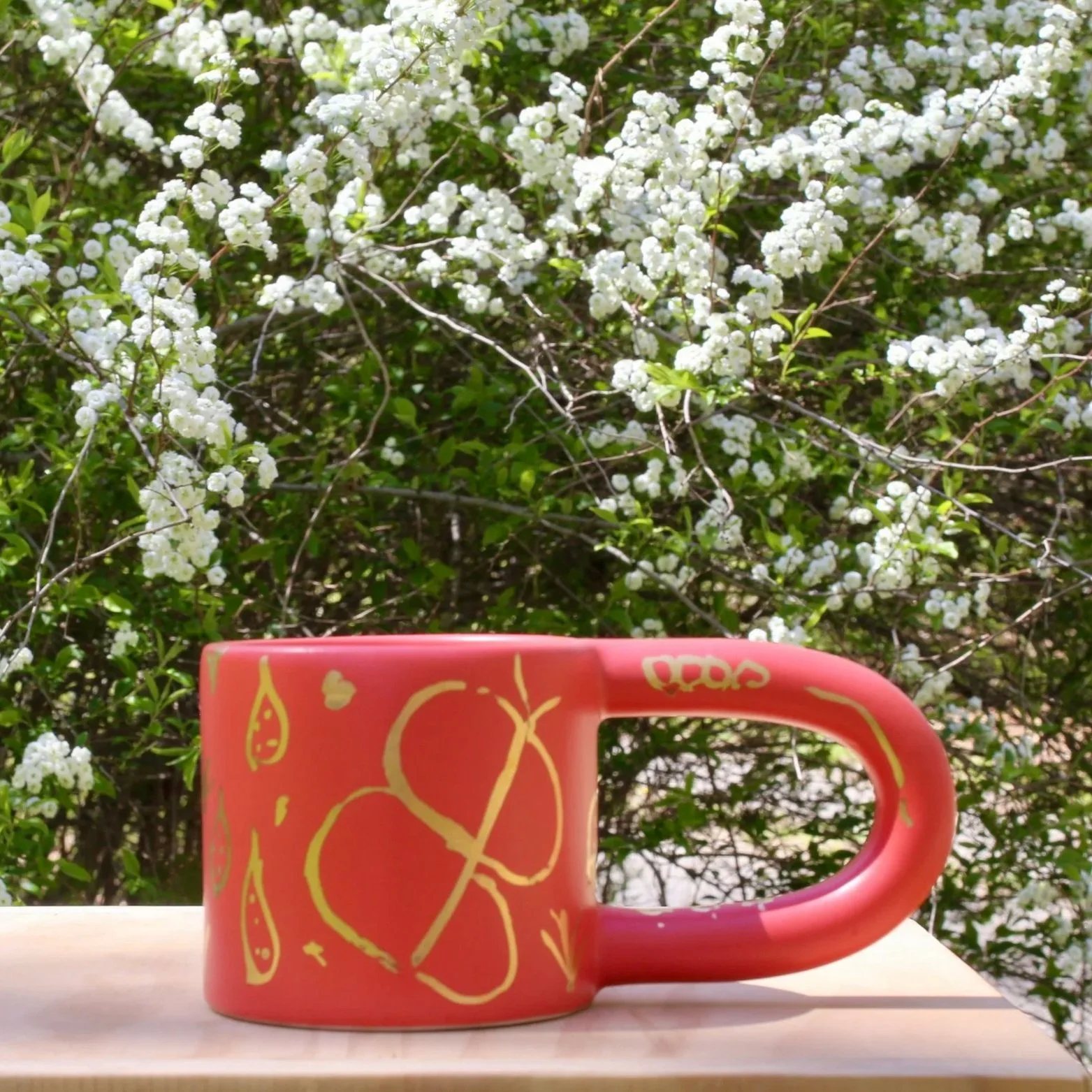 Short Coral Power Mugs