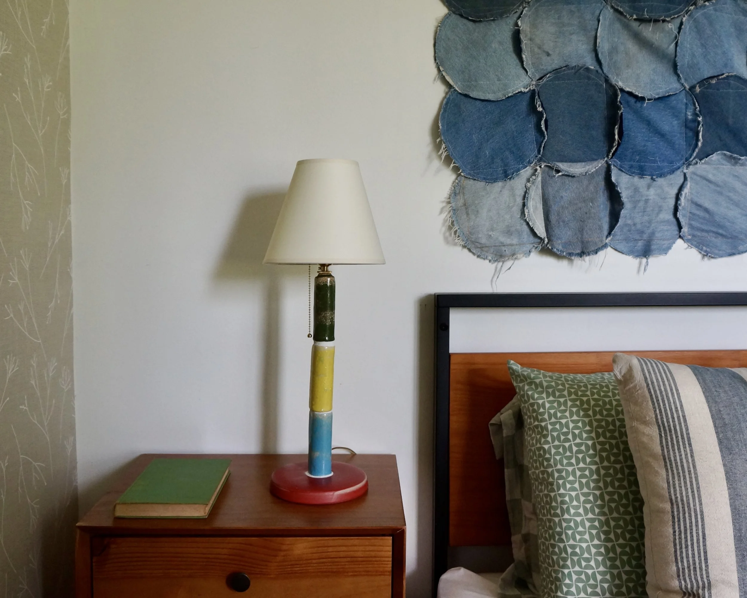 Green Yellow and Blue Lamp