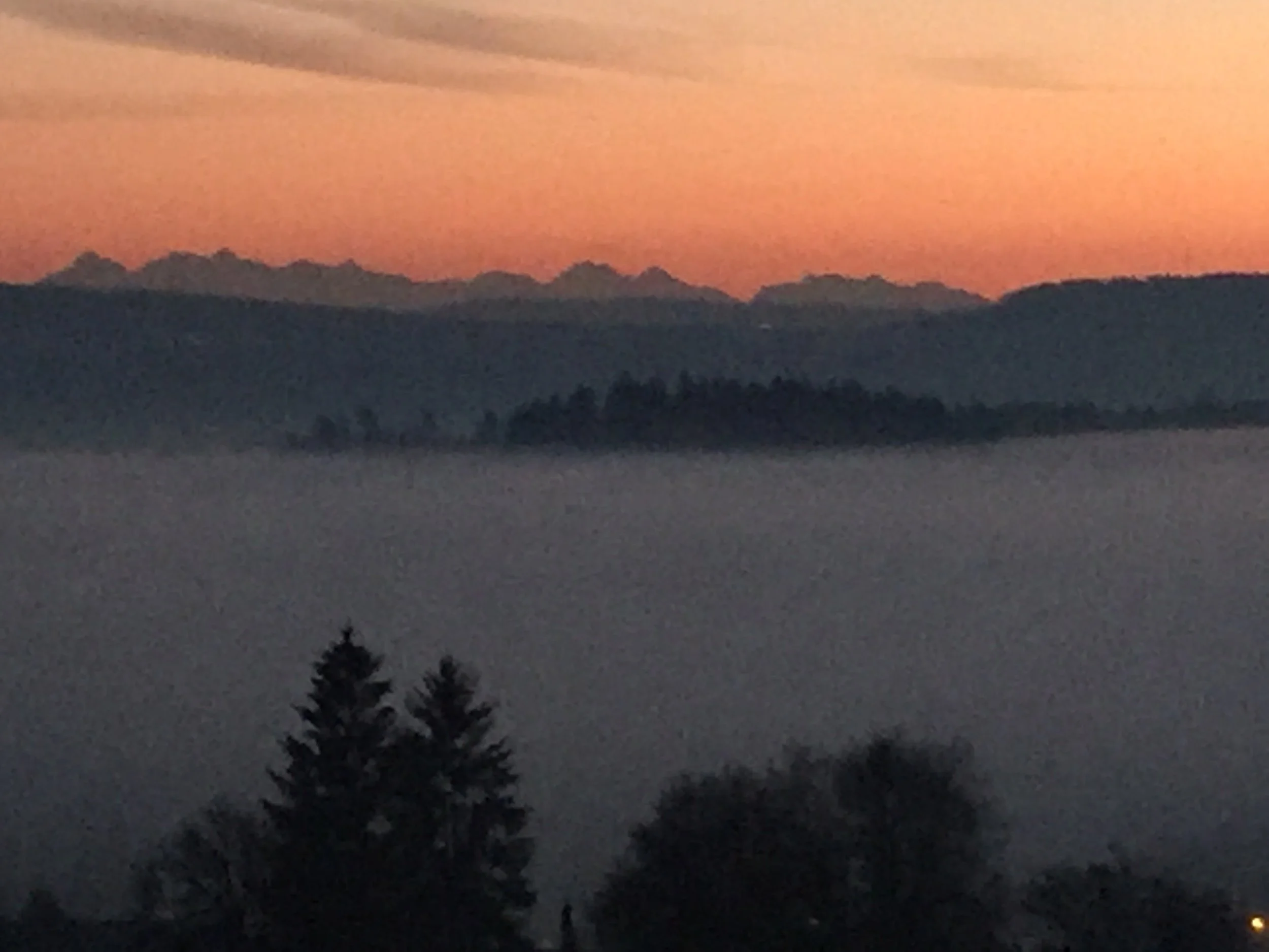  Morgenstimmung von der Panoramaterrasse…. 