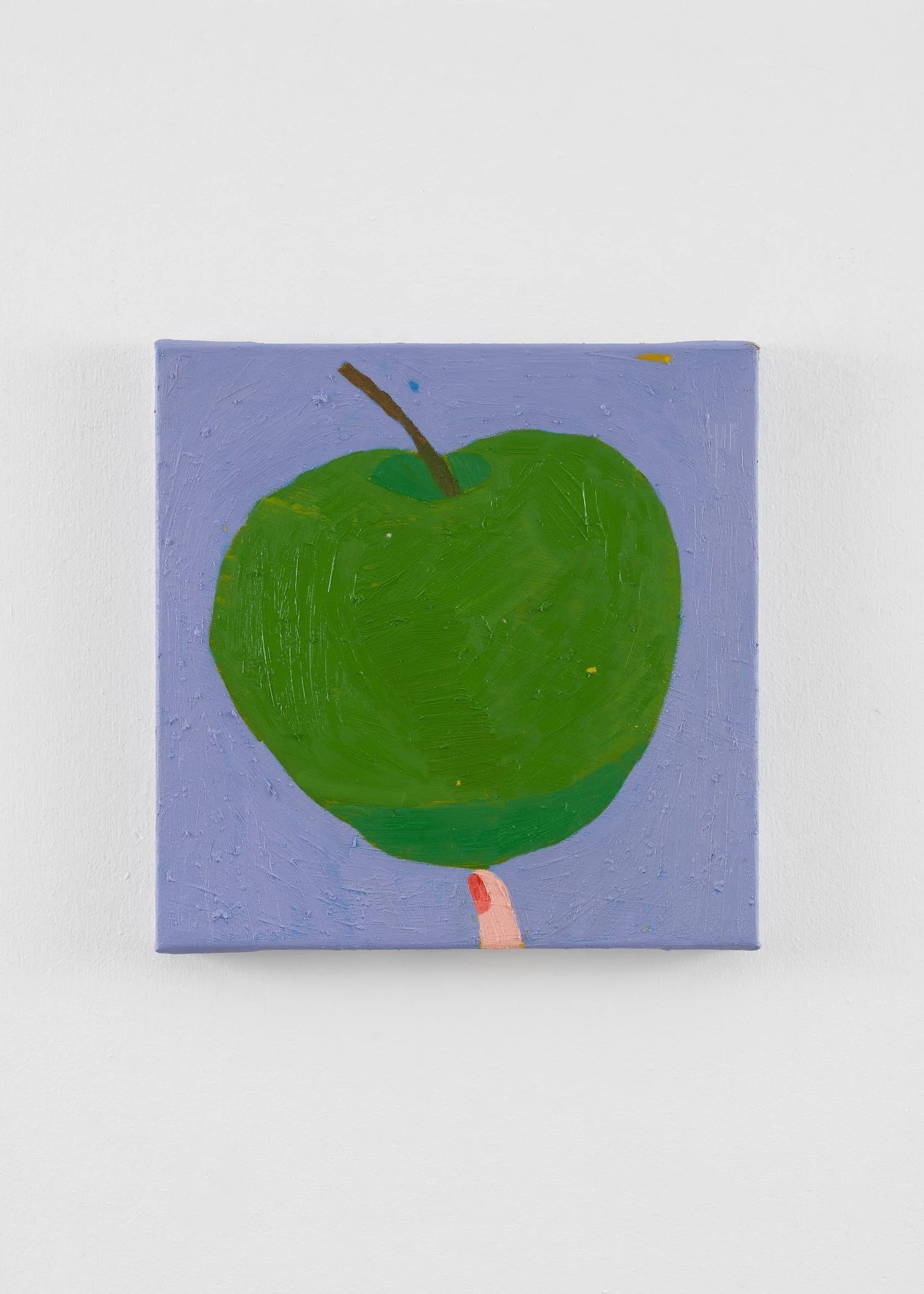Æblet / The apple / oil on canvas / 30 x 30 cm