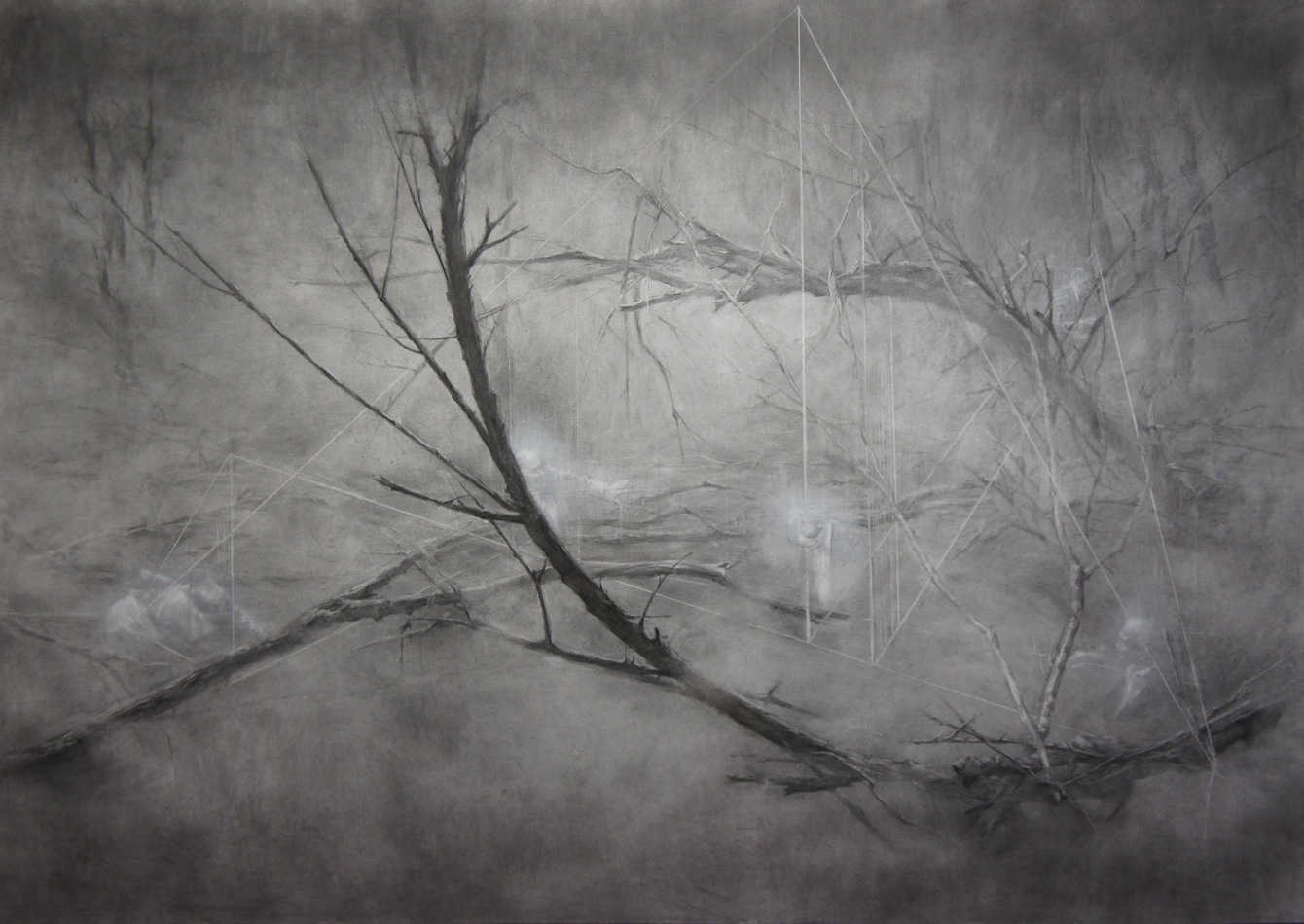 Fu Site, Politician series, "Forest", 2015, drawing on paper
