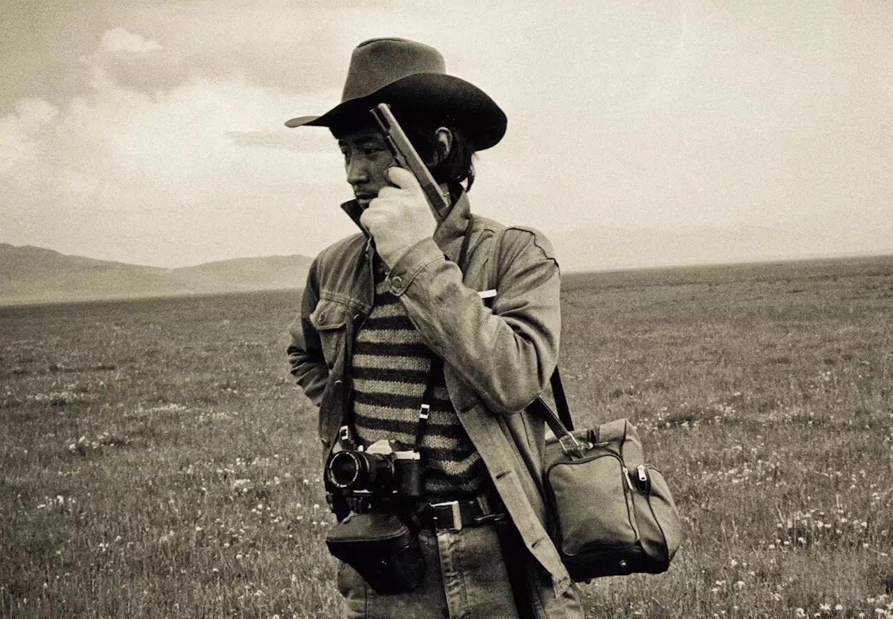 Gao Bo dressed as a cowboy in the 1980s