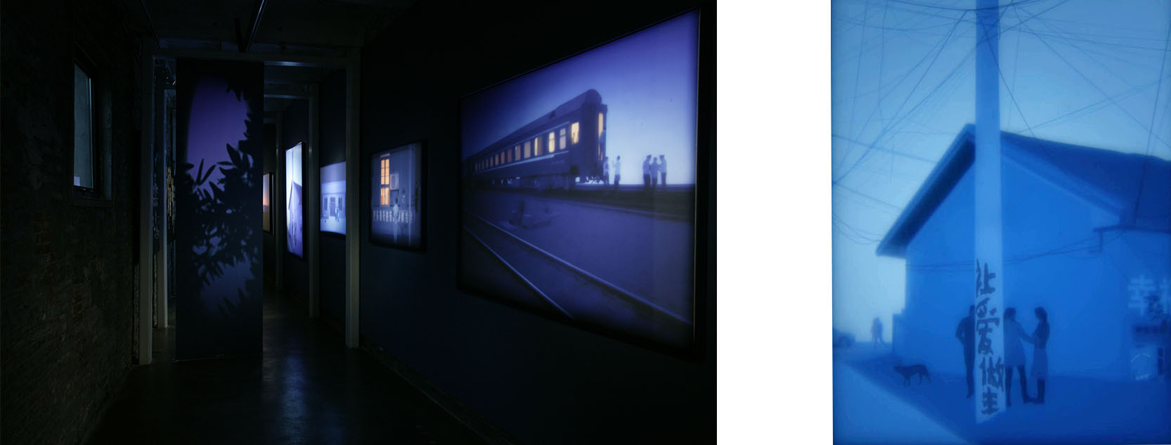 Left: M97 Gallery, upstairs "Project Space", exhibition view © M97 Gallery Right: Huang Xiaoliang, Untitled #150925, archival Pigment Print / M97 Gallery