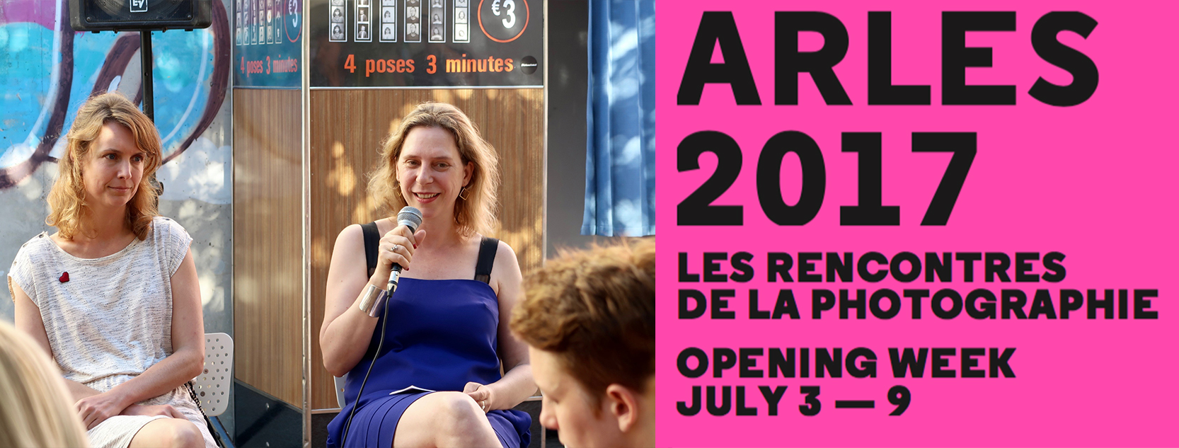 Aurélie de Lanlay (left) and Bérénice Angrémy (right) at the press conference on July 4, 2017